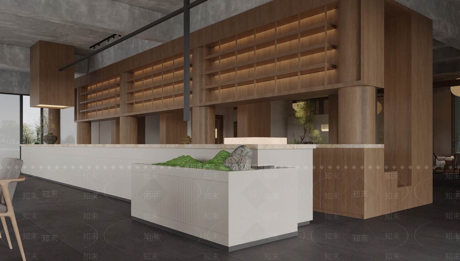 侘寂禅意茶馆3D模型下载【ID:1188264115】