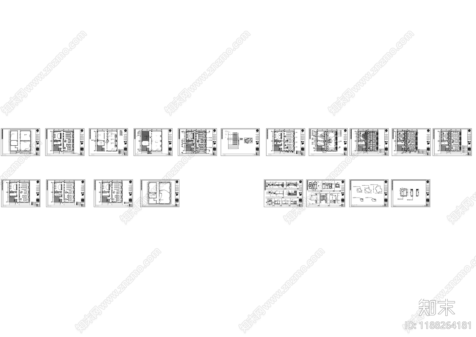 现代图书馆cad施工图下载【ID:1188264181】