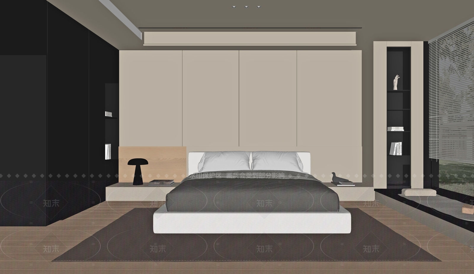 现代家居卧室SU模型下载【ID:1215947913】