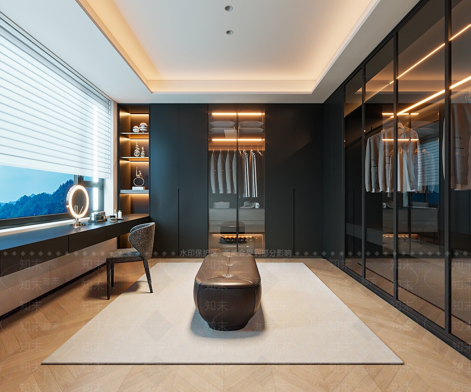 现代意式衣帽间3D模型下载【ID:1188265582】