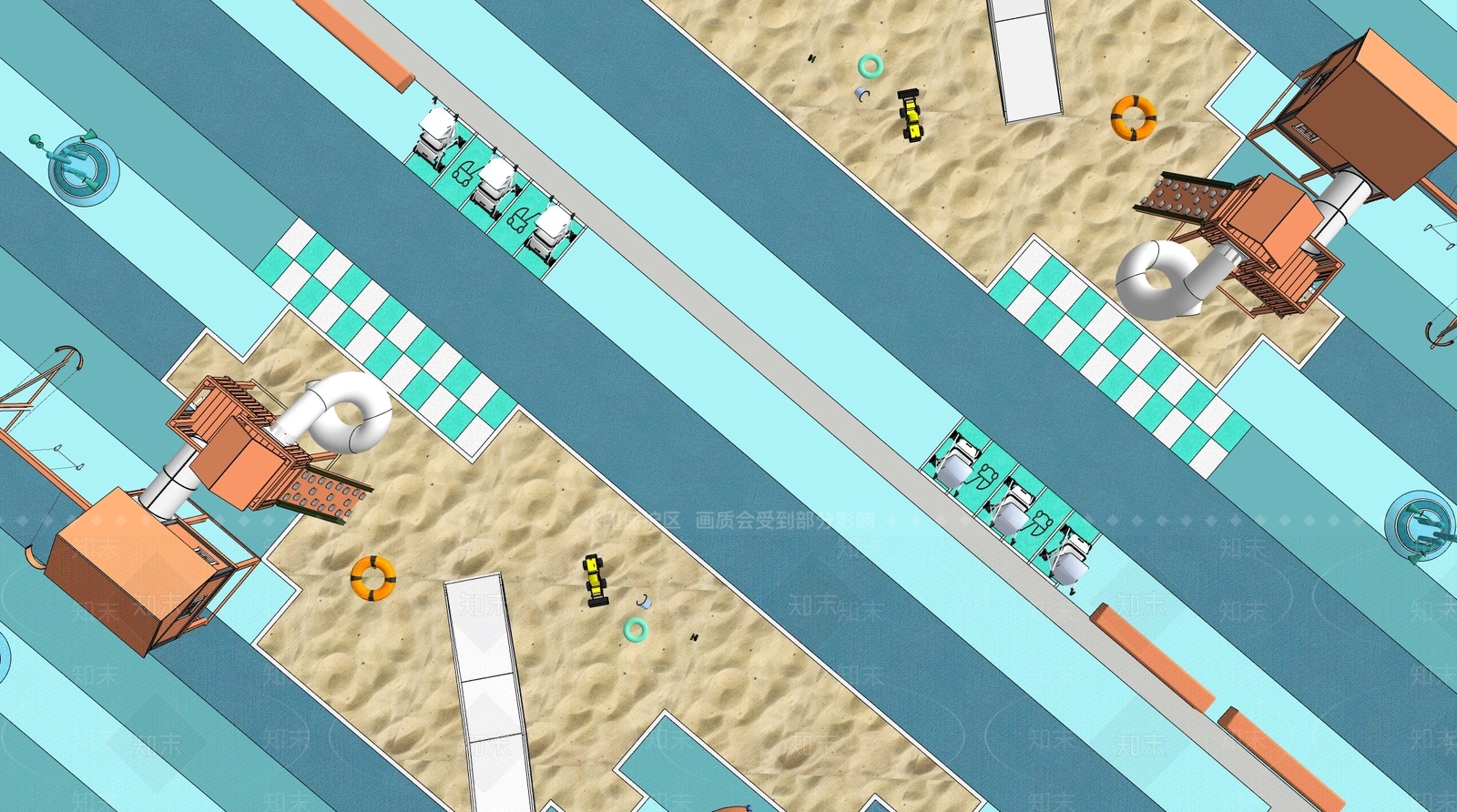 现代景观公园SU模型下载【ID:1188290244】