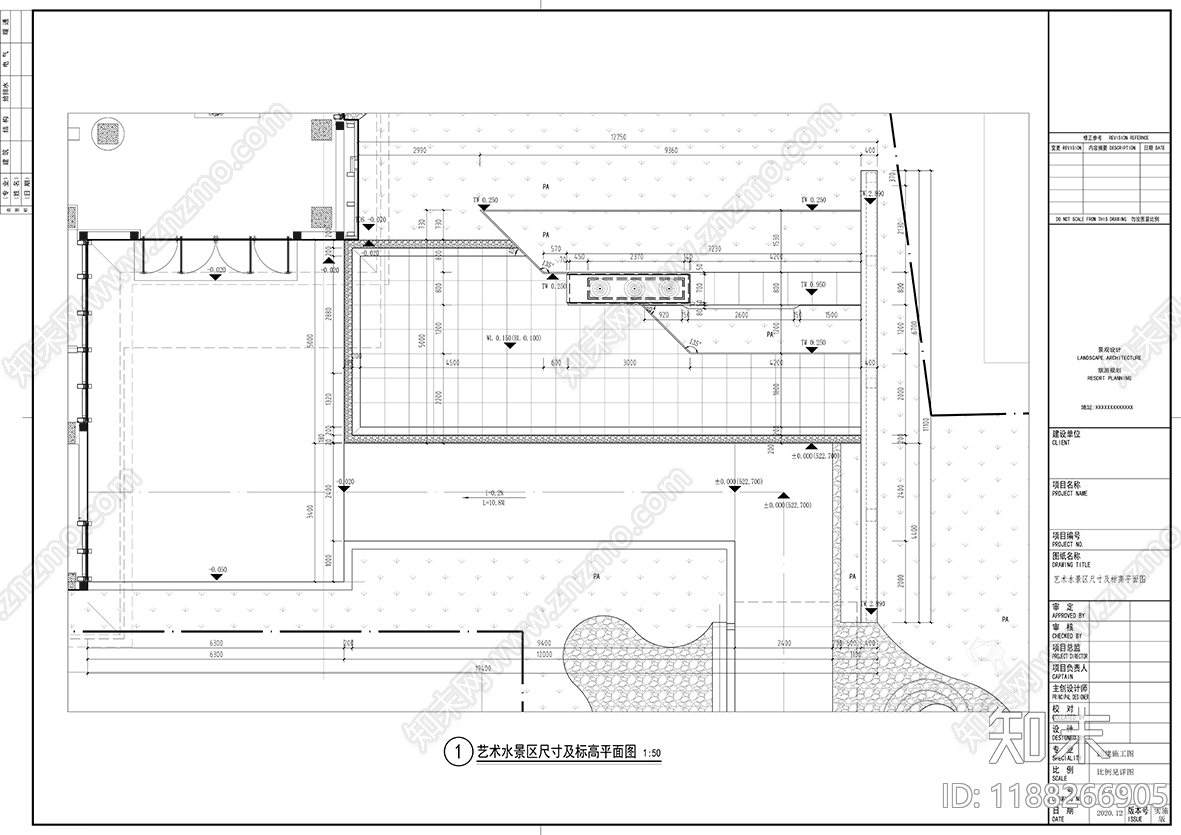 示范区景观cad施工图下载【ID:1188266905】