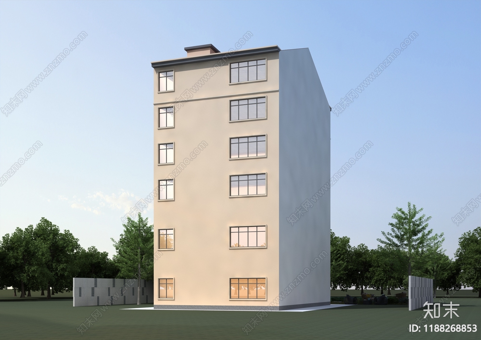 简约新中式民宿建筑cad施工图下载【ID:1188268853】
