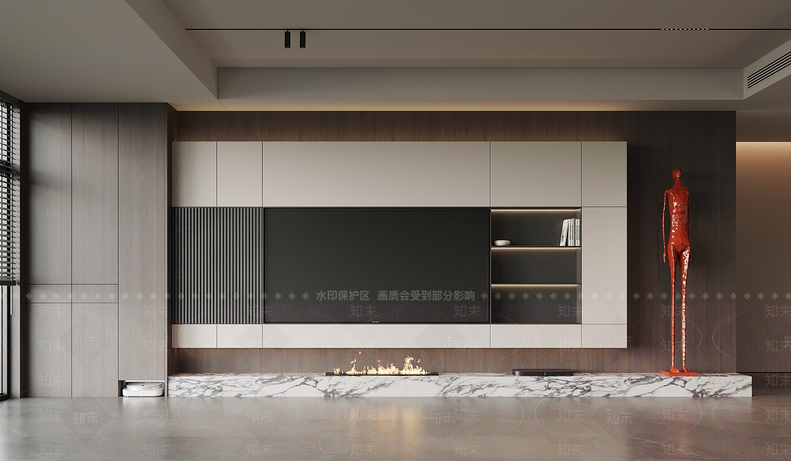 现代意式背景墙SU模型下载【ID:1188268842】