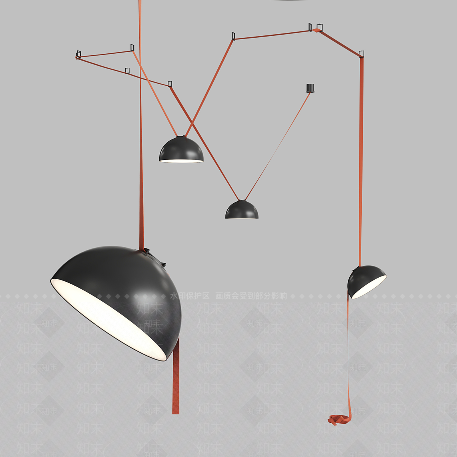 北欧吊灯3D模型下载【ID:1188269605】