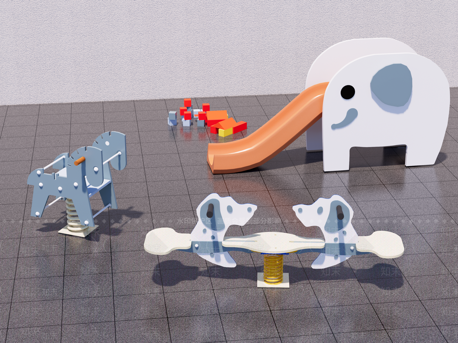 儿童器材组合SU模型下载【ID:1188270099】