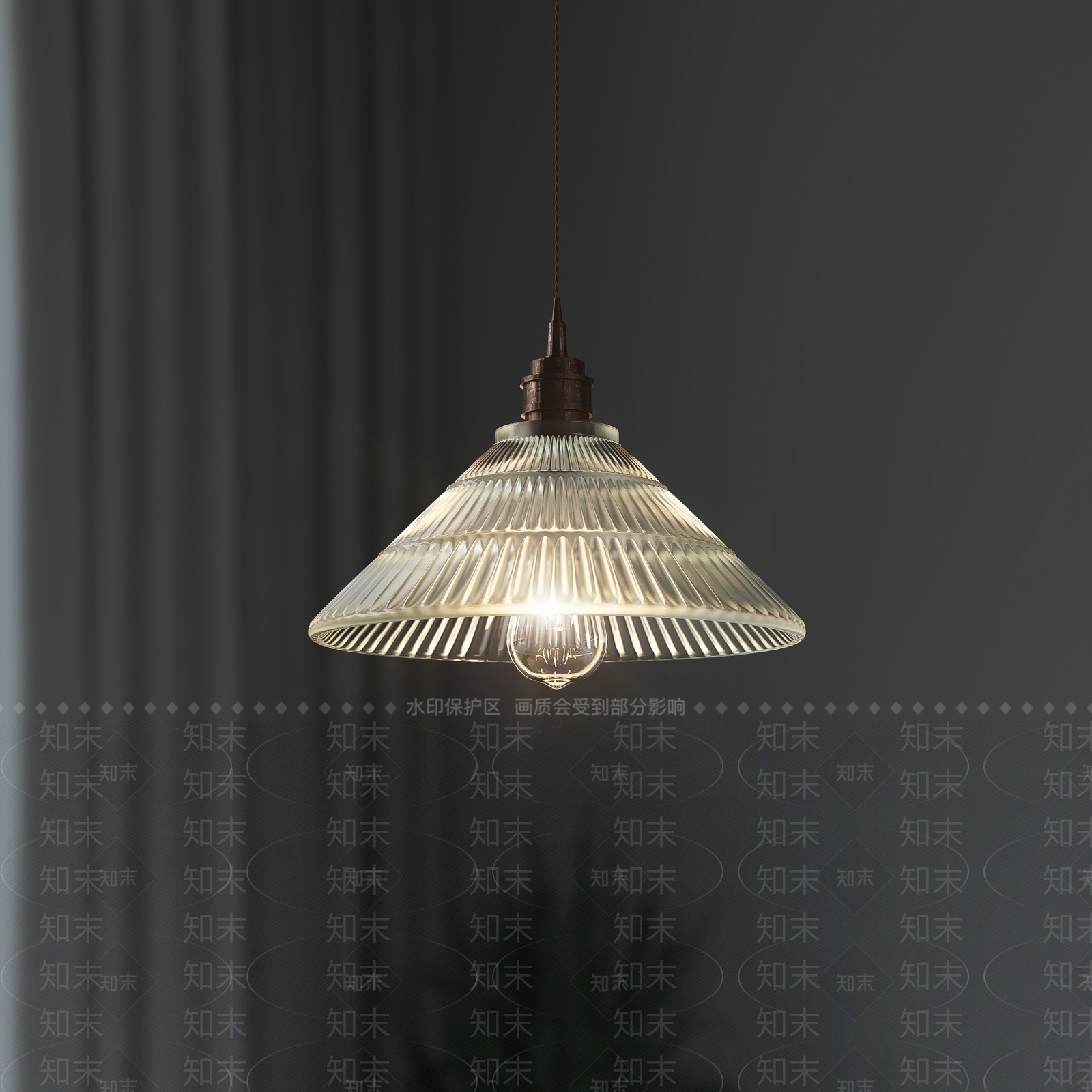 日式小吊灯3D模型下载【ID:1188275363】