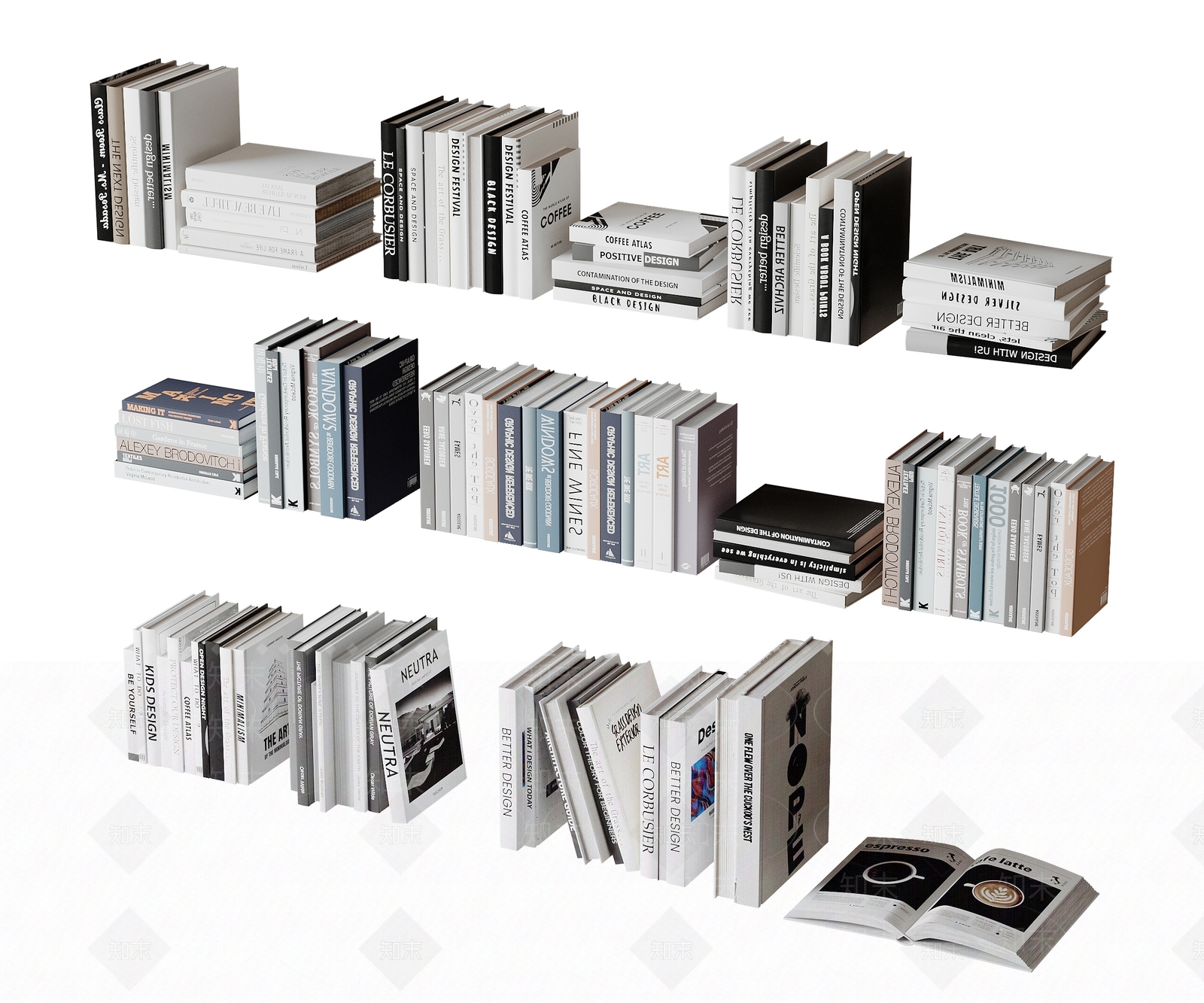 书籍3D模型下载【ID:1188277946】