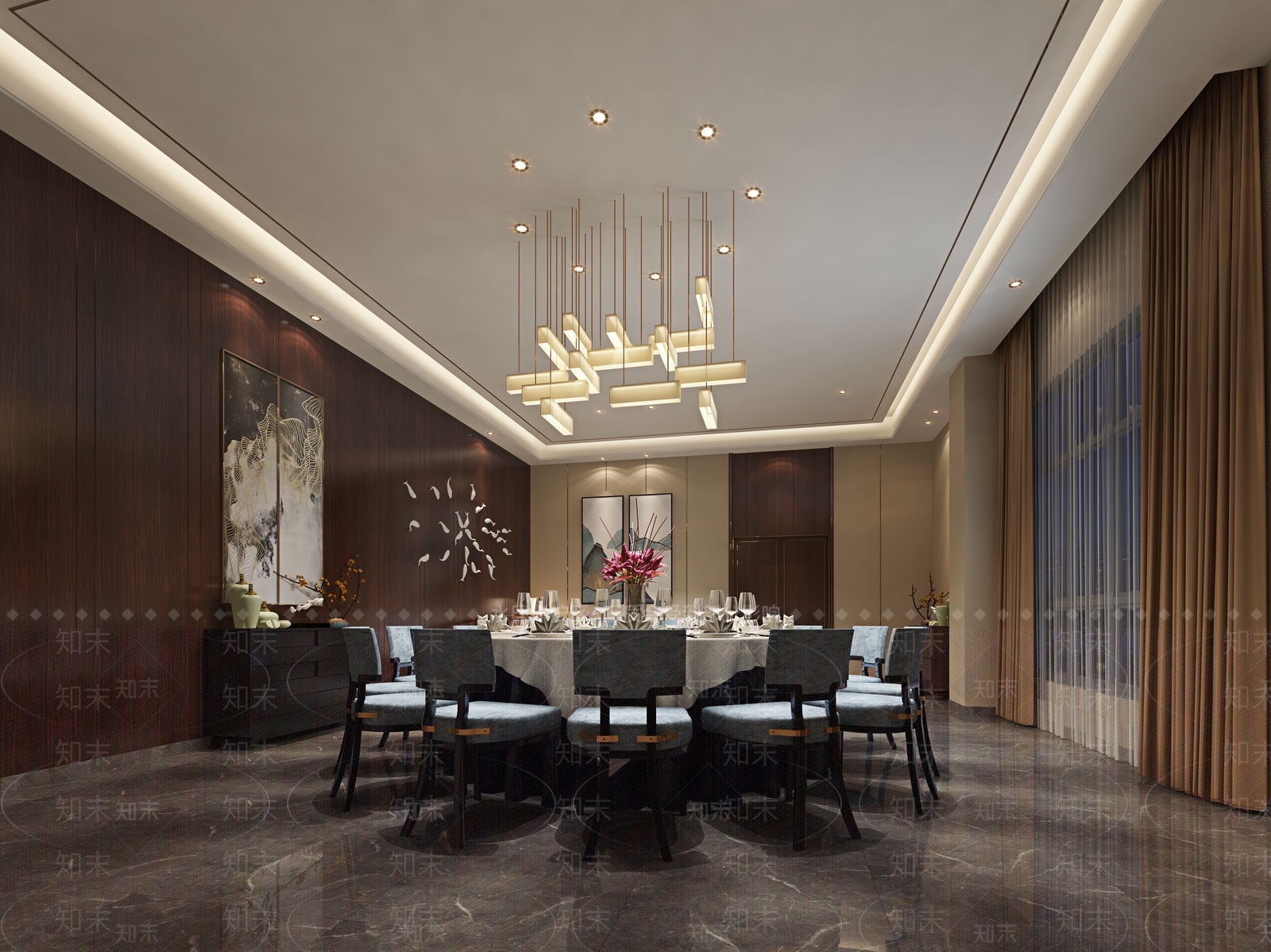 现代包厢3D模型下载【ID:1188279241】