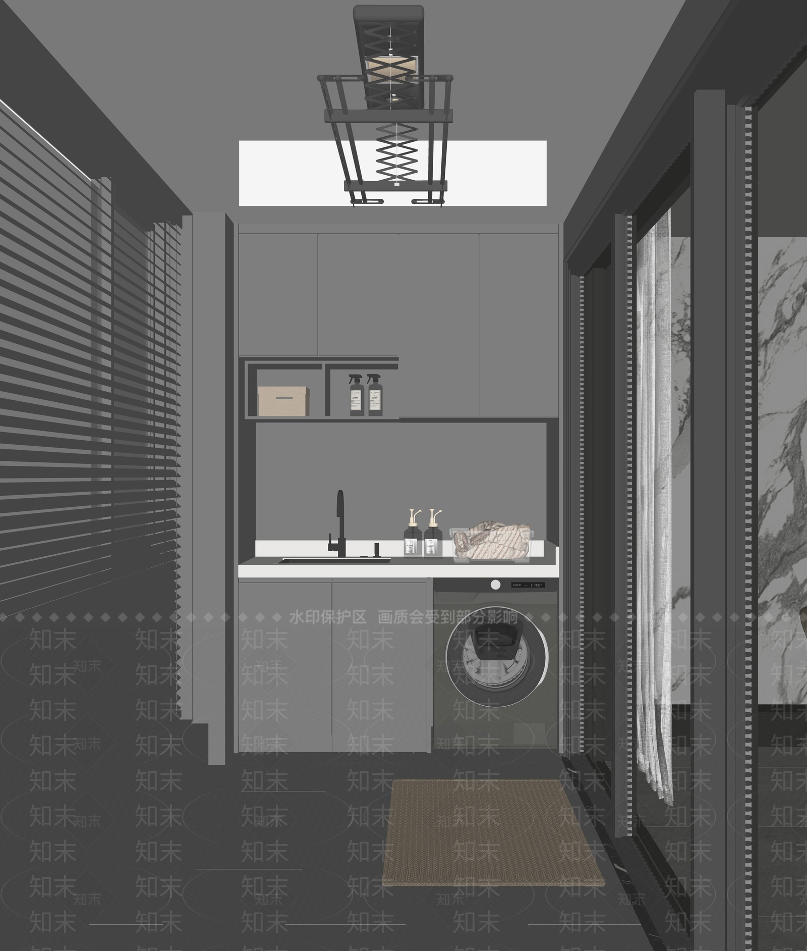 现代家居阳台SU模型下载【ID:1188280209】