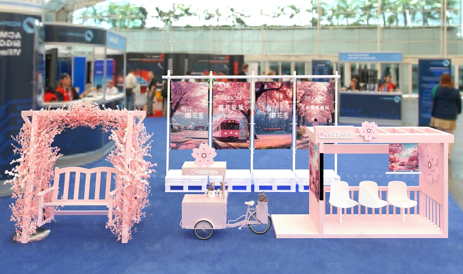 现代美陈3D模型下载【ID:1188291517】