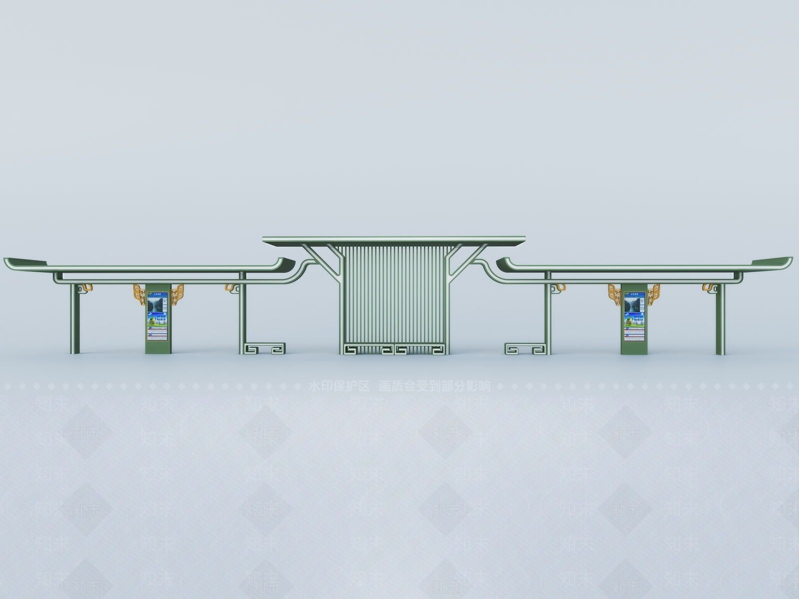 现代汽车站SU模型下载【ID:1188282028】