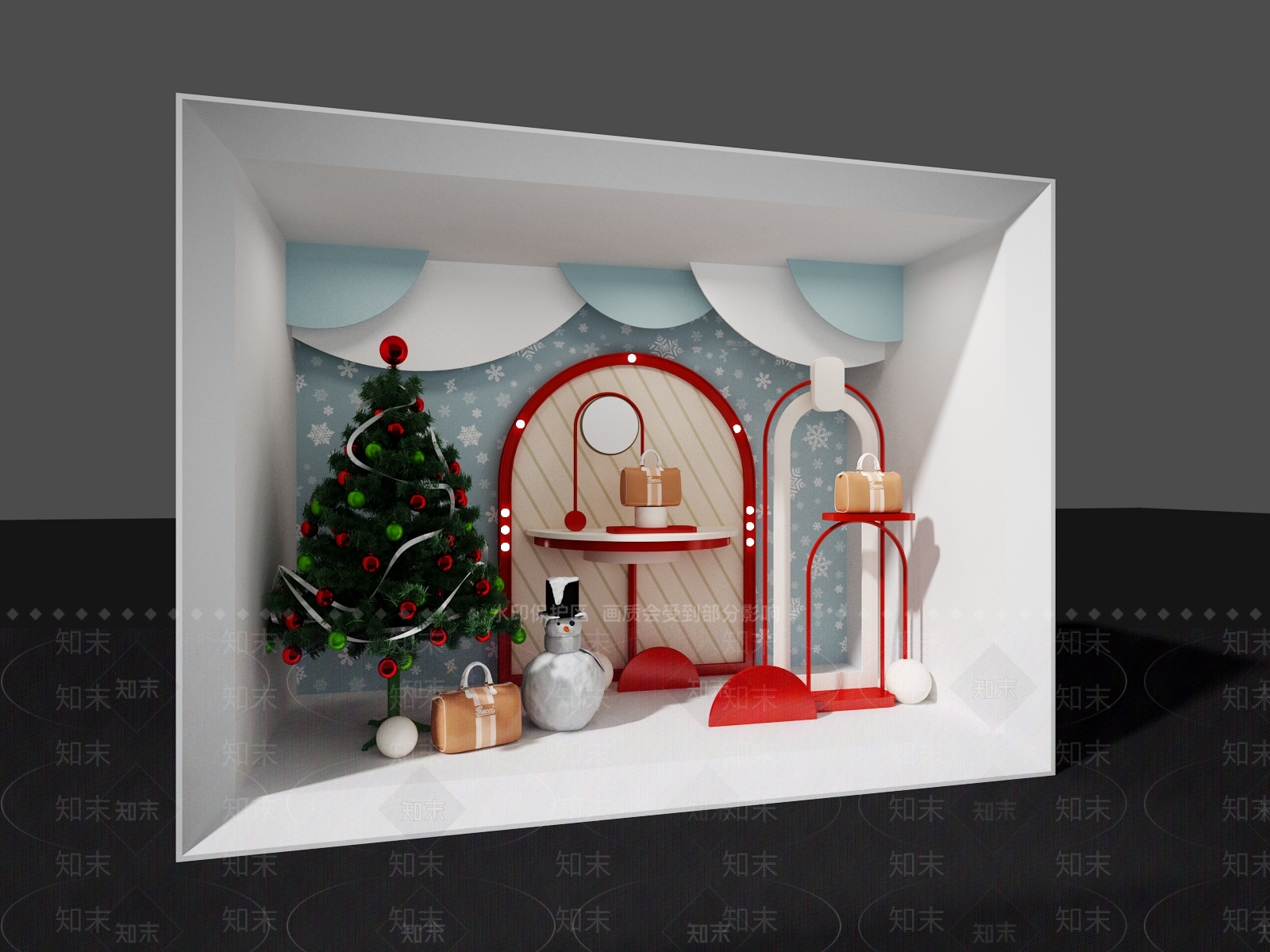现代美陈3D模型下载【ID:1188283688】