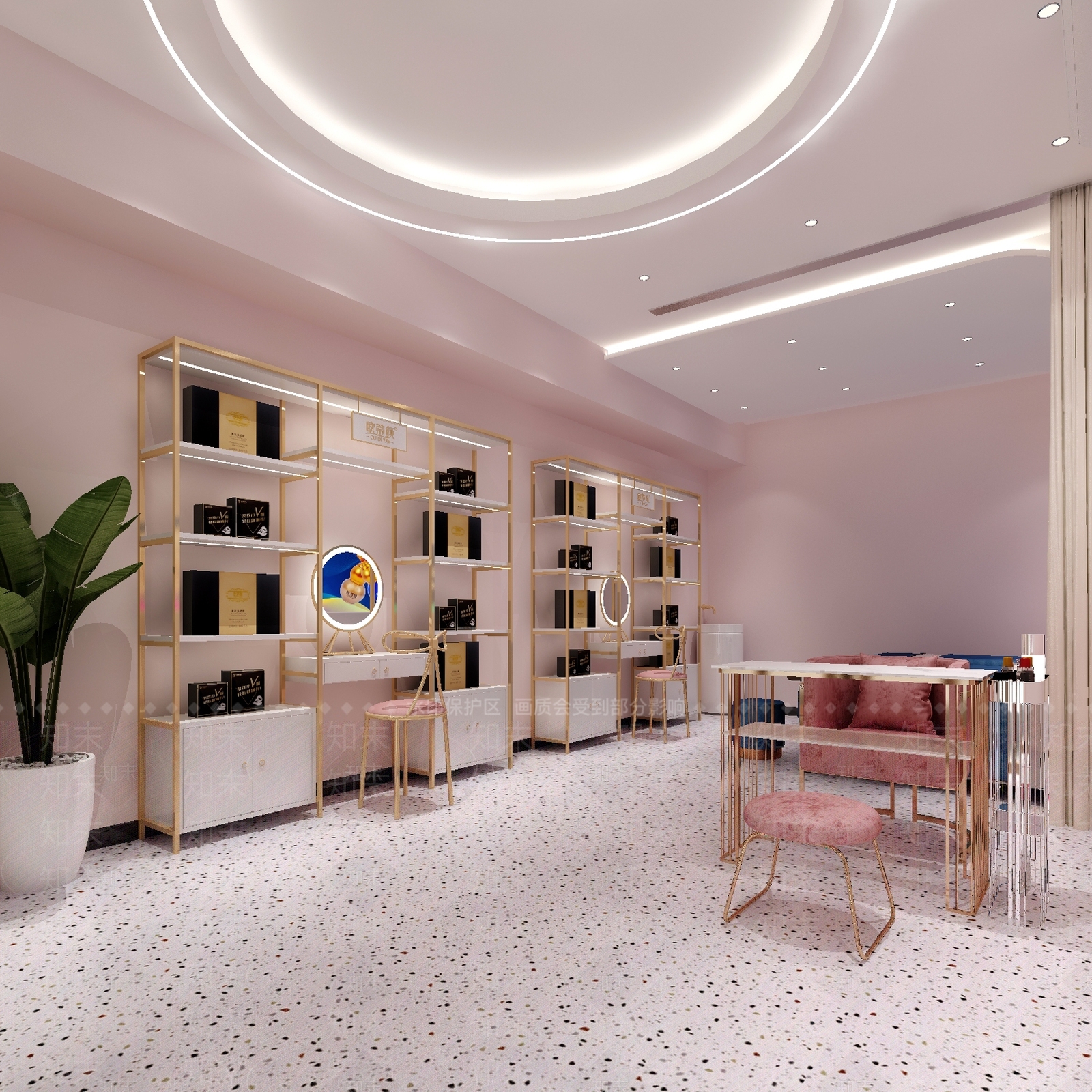 现代美容院3D模型下载【ID:1188284292】