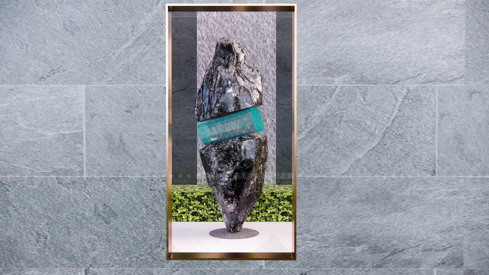 新中式日式雕塑小品SU模型下载【ID:1188284665】