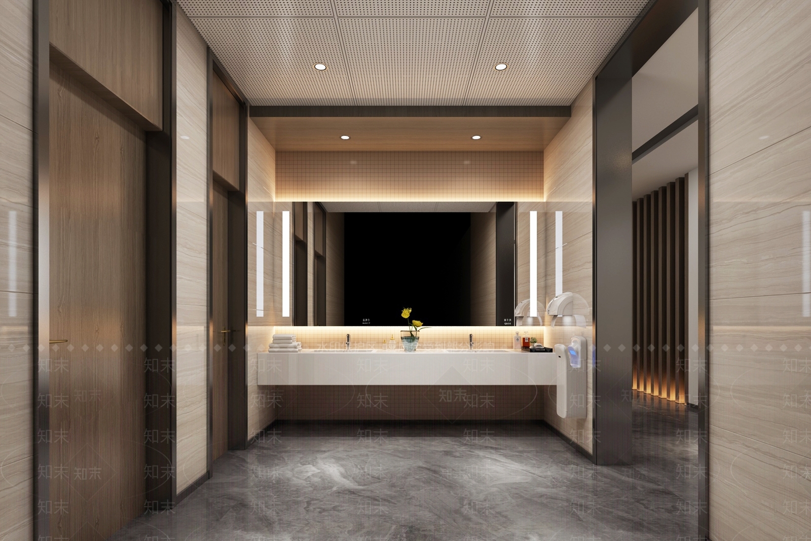 现代酒店卫生间3D模型下载【ID:1215054099】