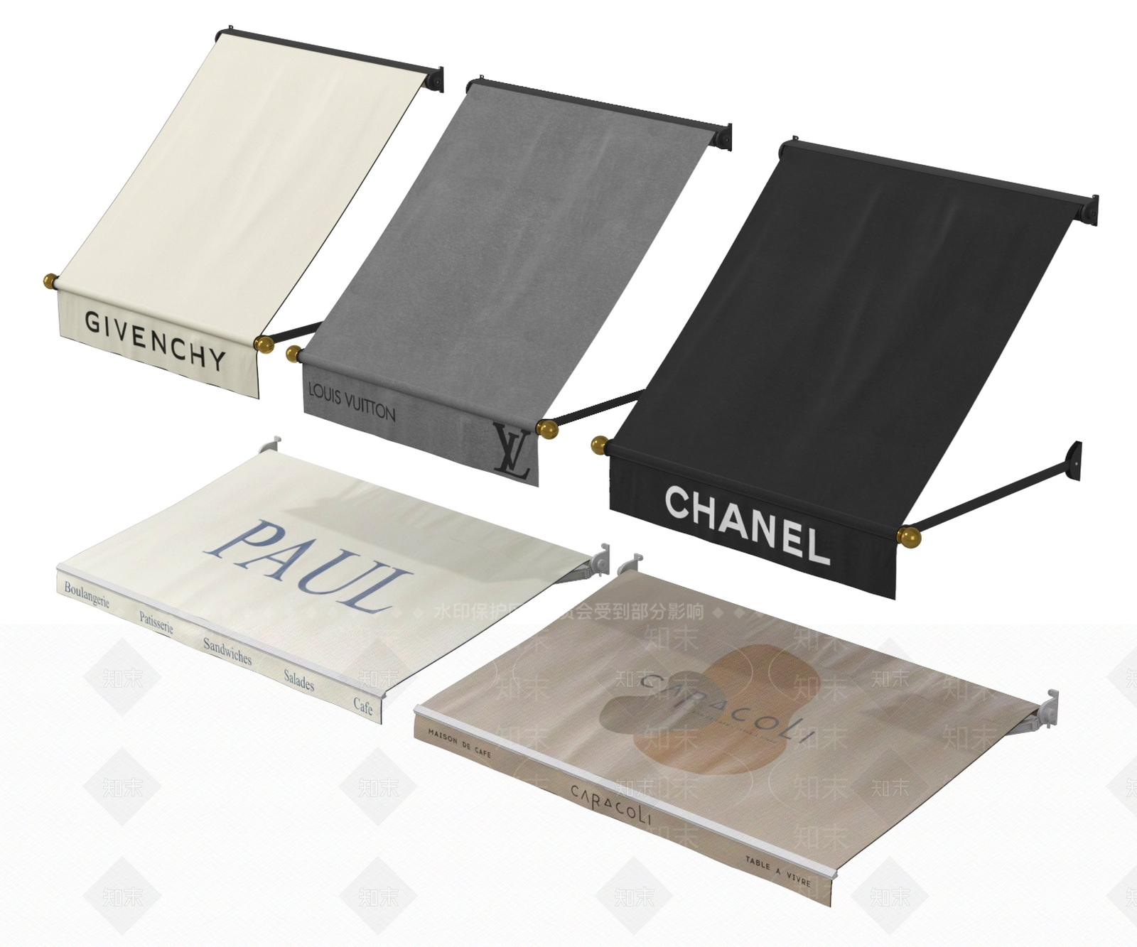 现代遮阳棚3D模型下载【ID:1188287328】