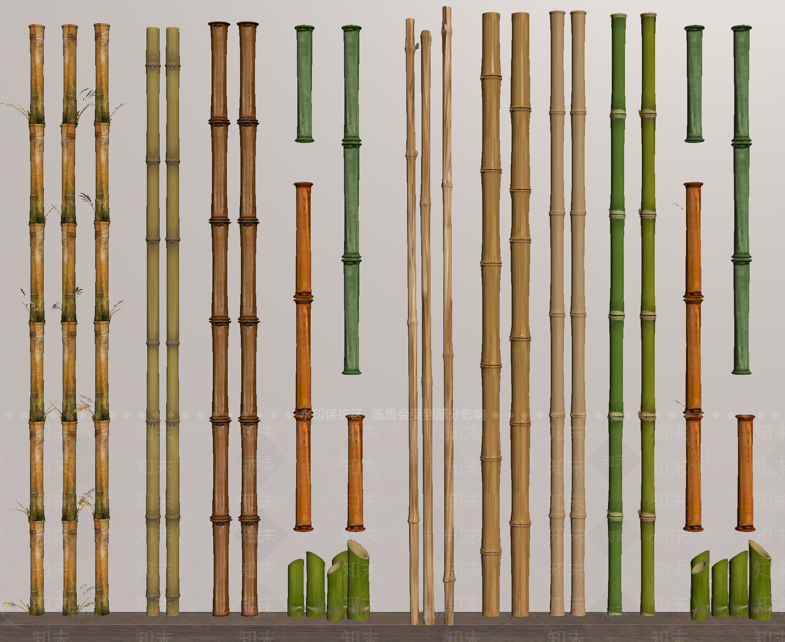 竹子SU模型下载【ID:1188288496】