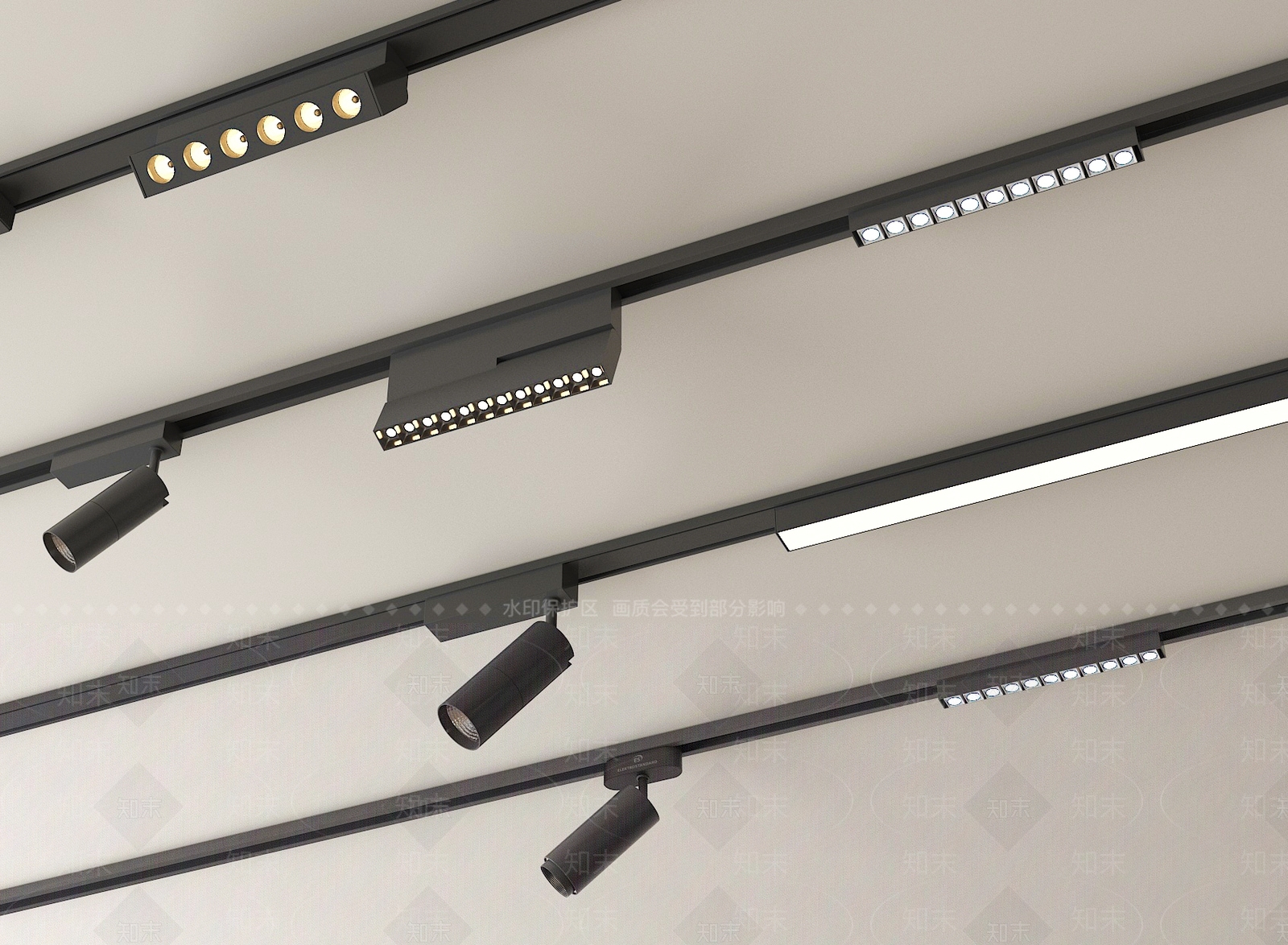 现代射灯3D模型下载【ID:1188292758】