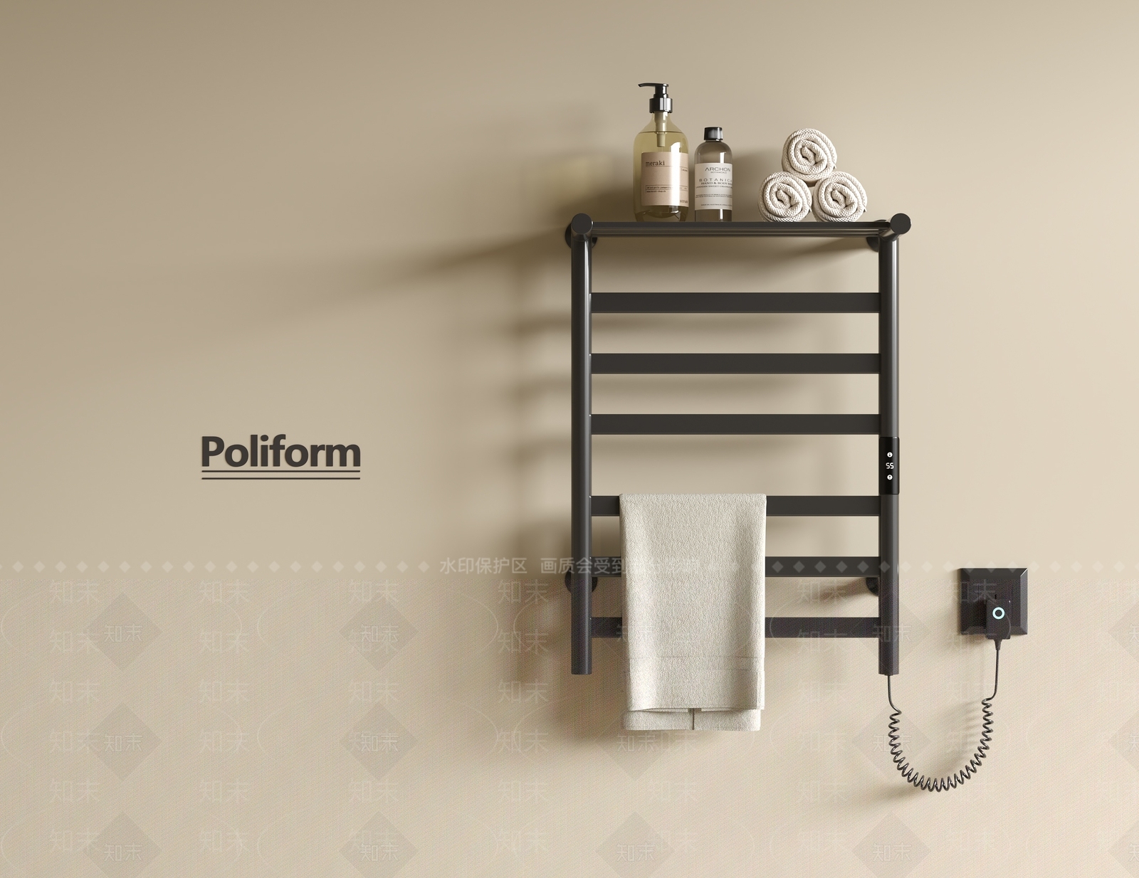 毛巾架3D模型下载【ID:1188296417】