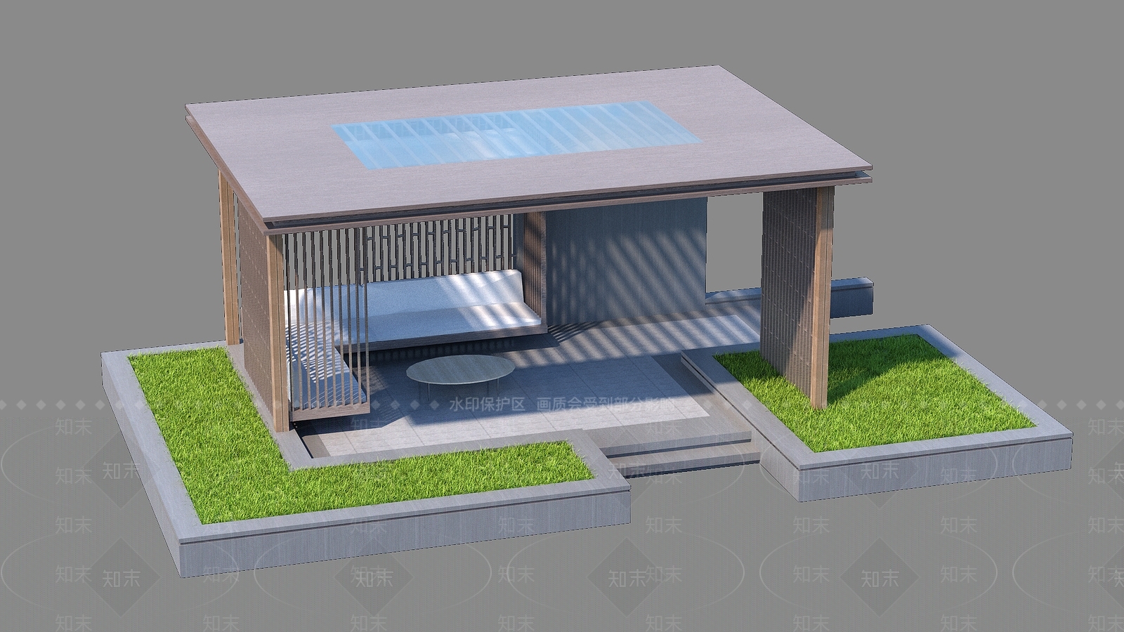 现代亭子3D模型下载【ID:1188300204】