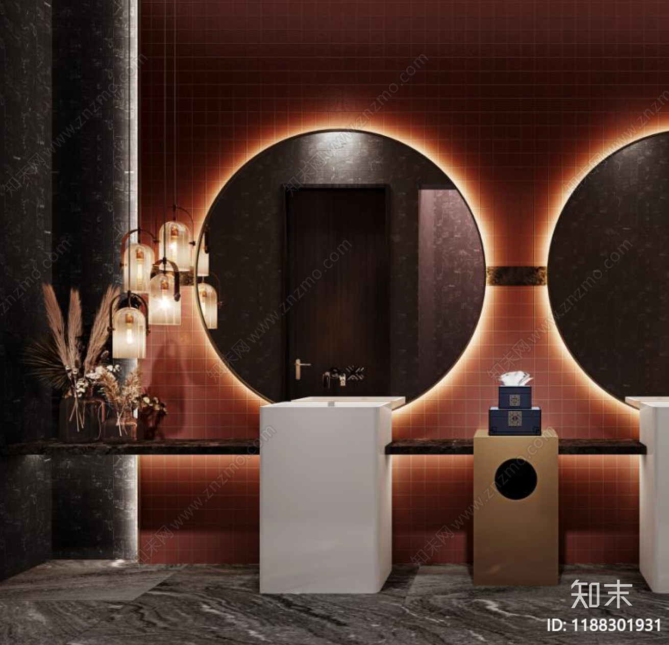 现代简约售楼处cad施工图下载【ID:1188301931】