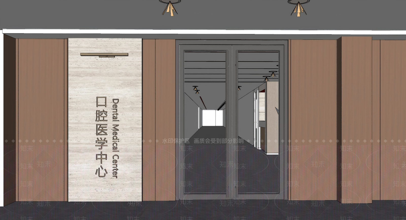 现代医院SU模型下载【ID:1188303035】