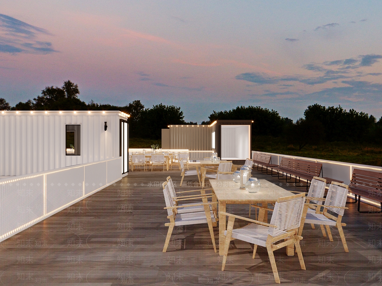 工业简约其他餐饮空间3D模型下载【ID:1188303090】