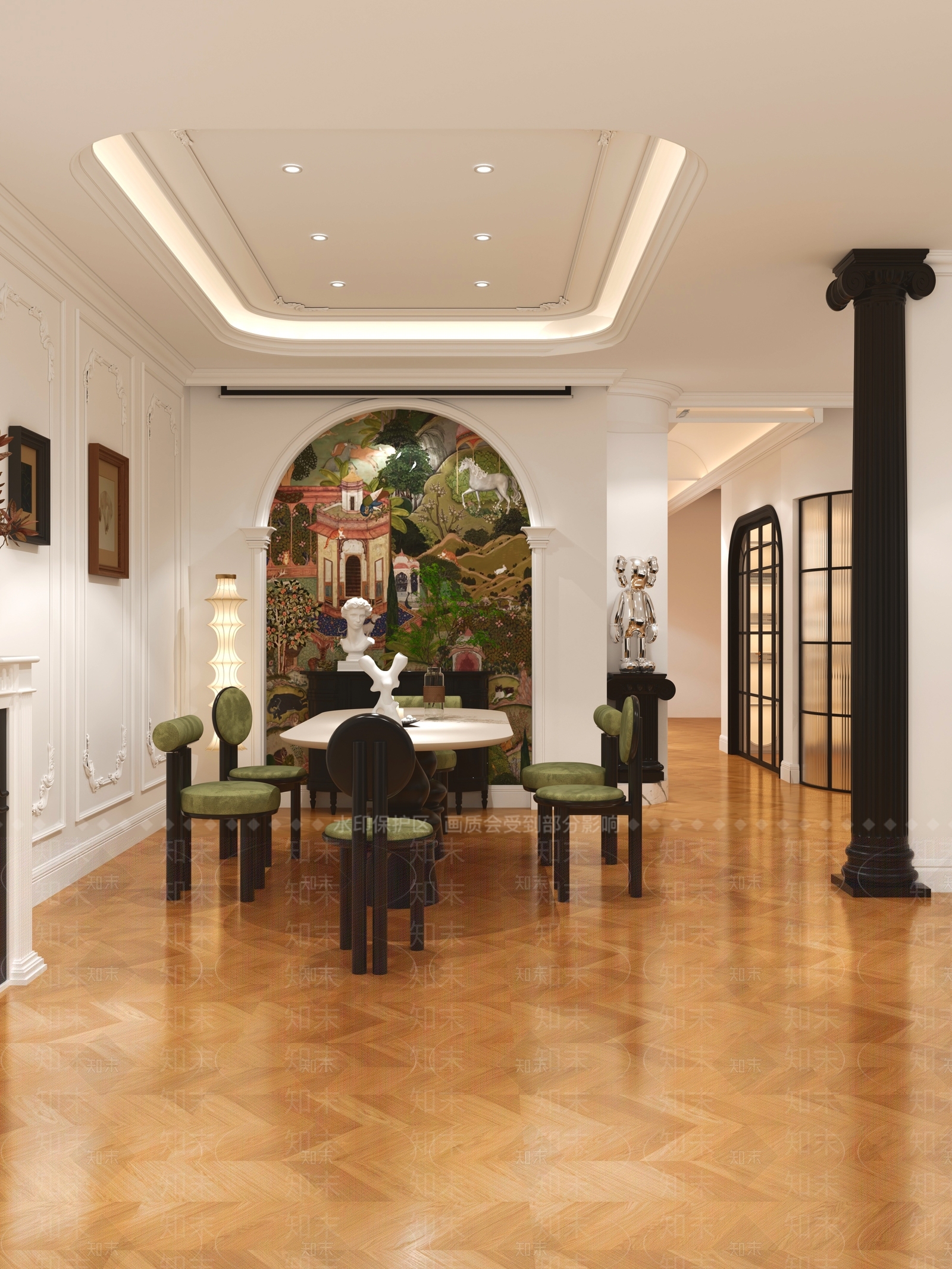 法式美容院3D模型下载【ID:1188304936】