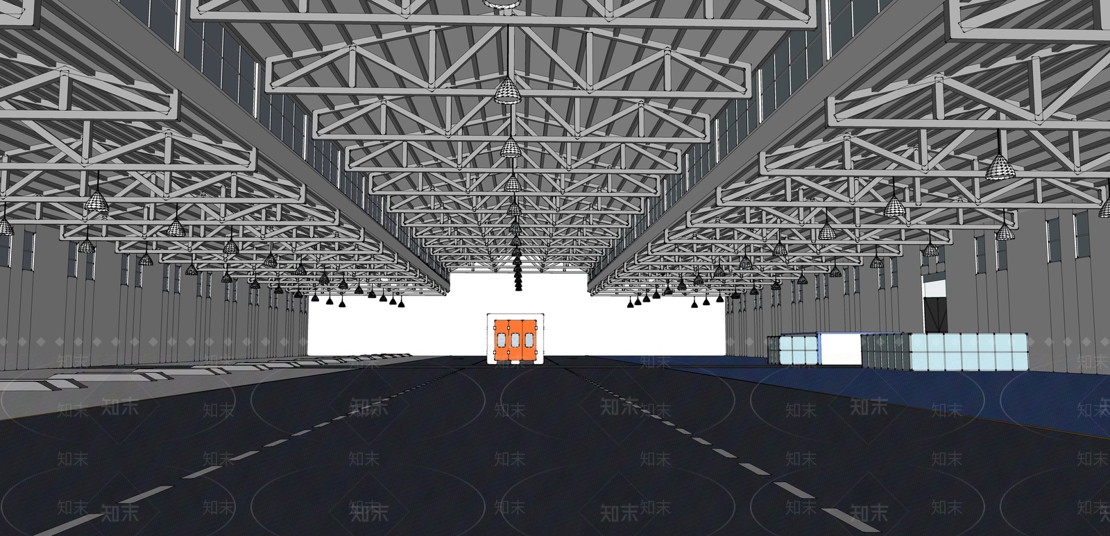 现代其他公共空间SU模型下载【ID:1188310395】