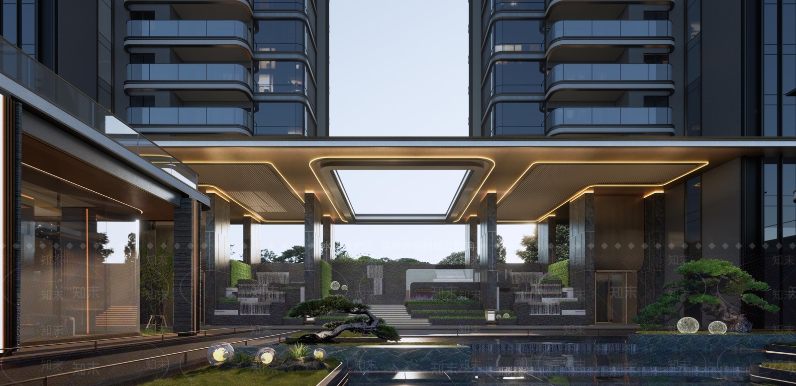 现代台阶景观SU模型下载【ID:1188315510】