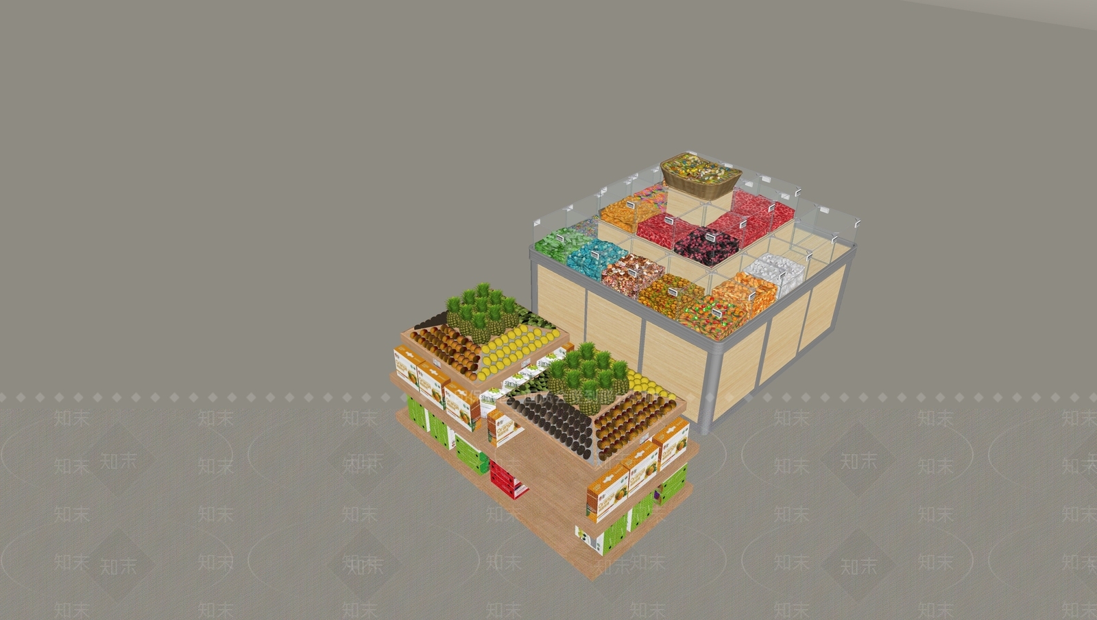 货架SU模型下载【ID:1188316289】