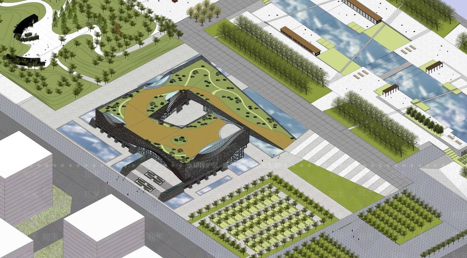 现代其他文化场馆SU模型下载【ID:1188320836】