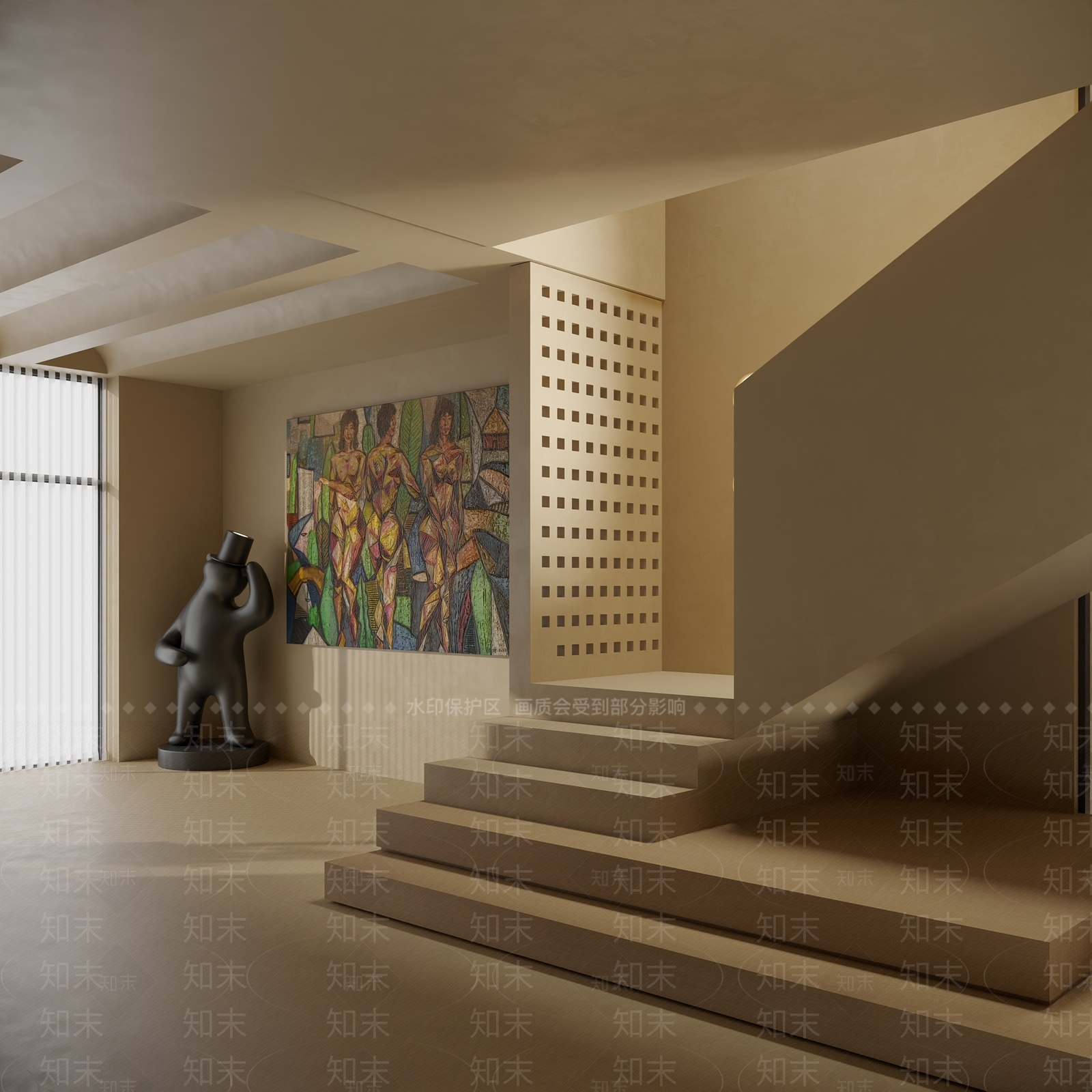 现代茶室3D模型下载【ID:1188324247】