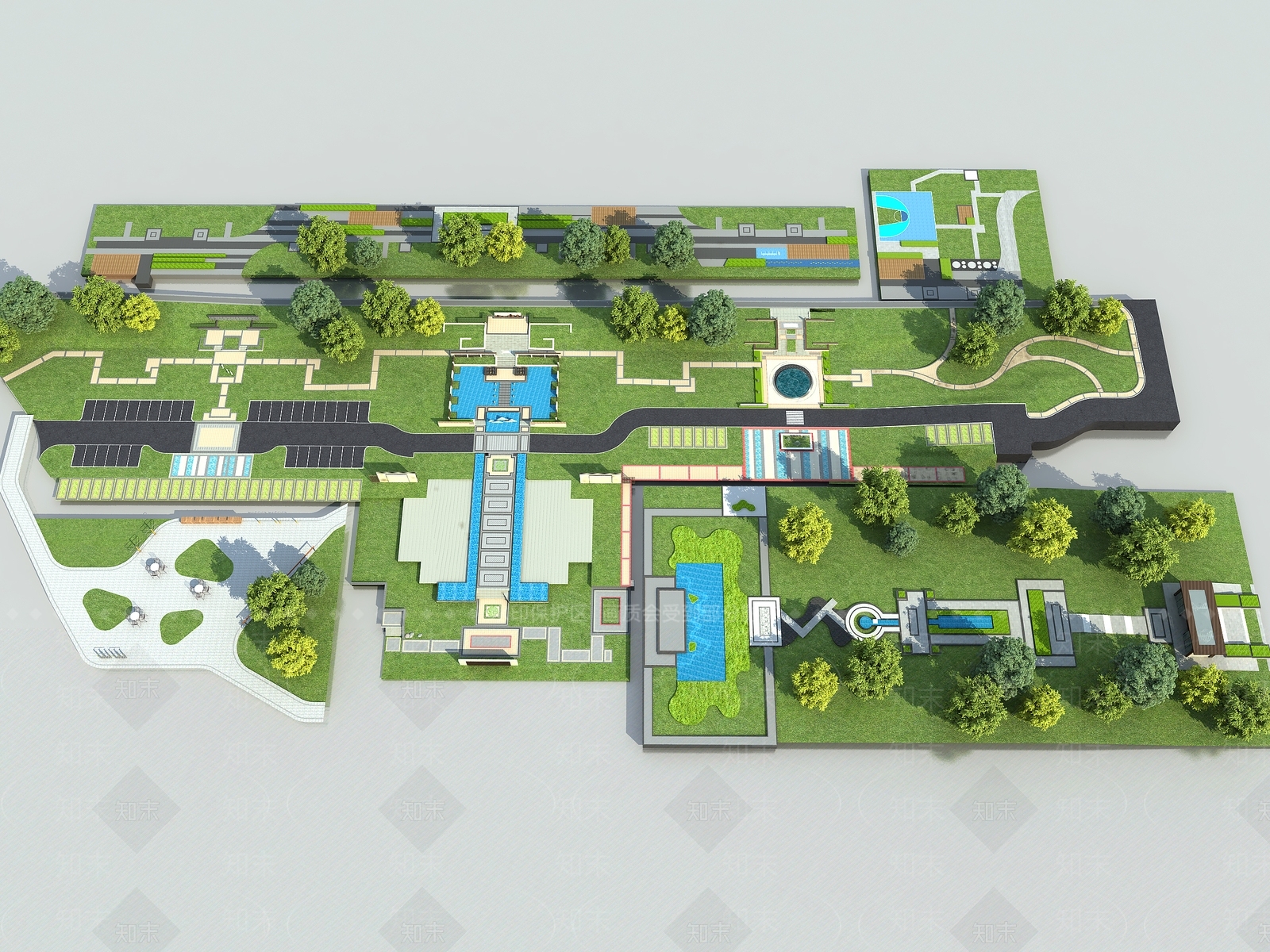 现代公园3D模型下载【ID:1188326188】
