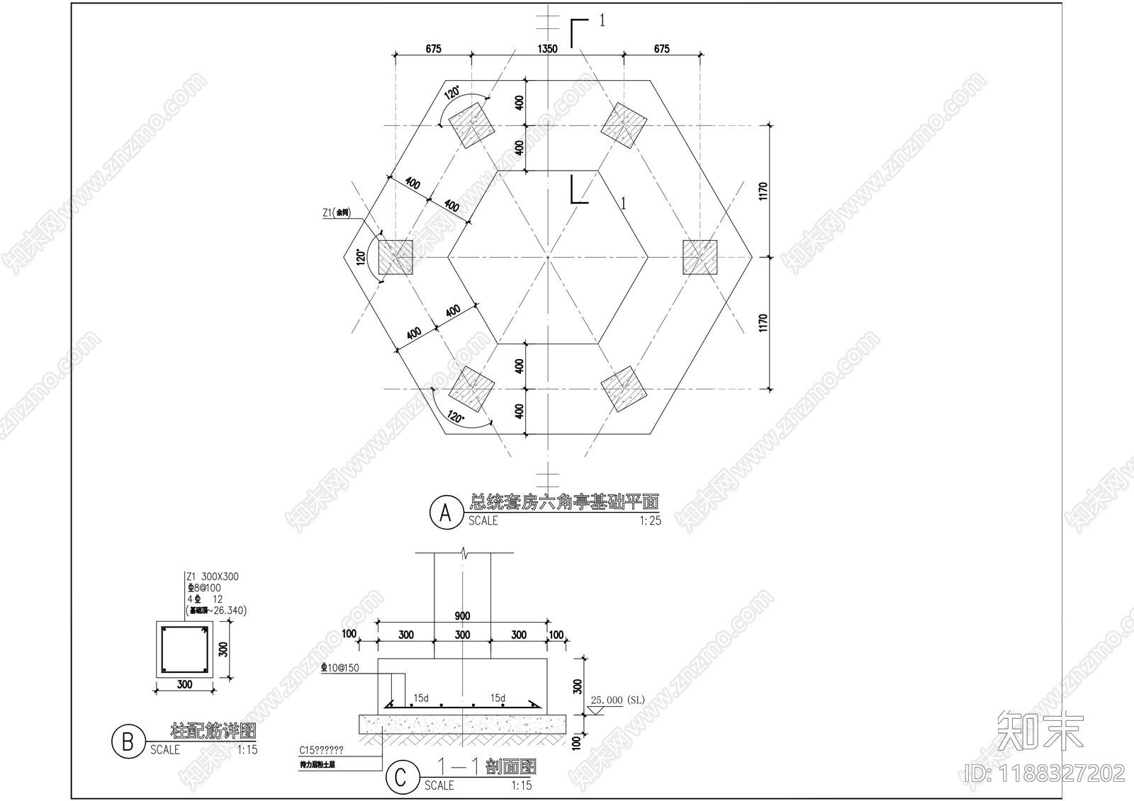 仿古建筑cad施工图下载【ID:1188327202】