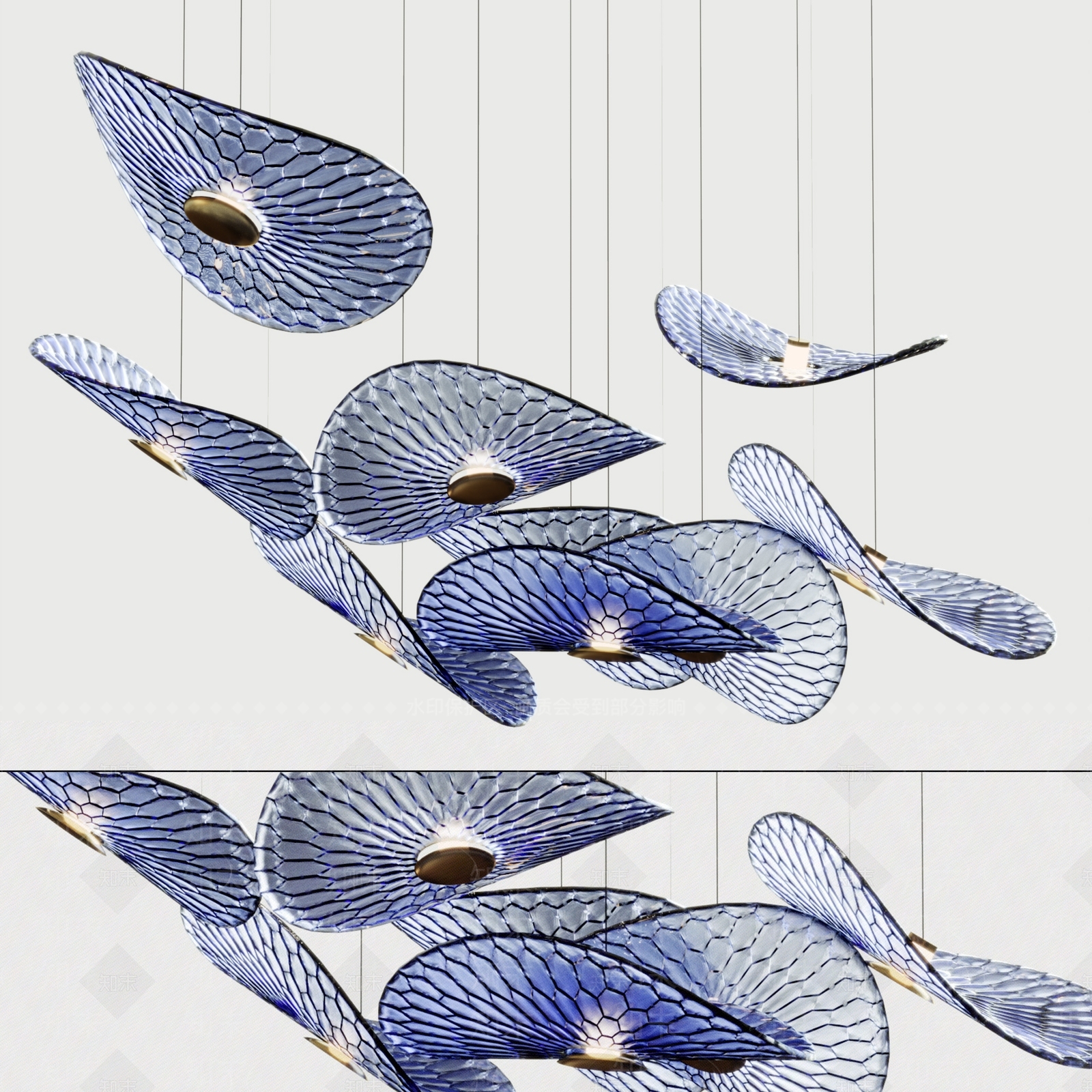 现代吊灯3D模型下载【ID:1188328469】
