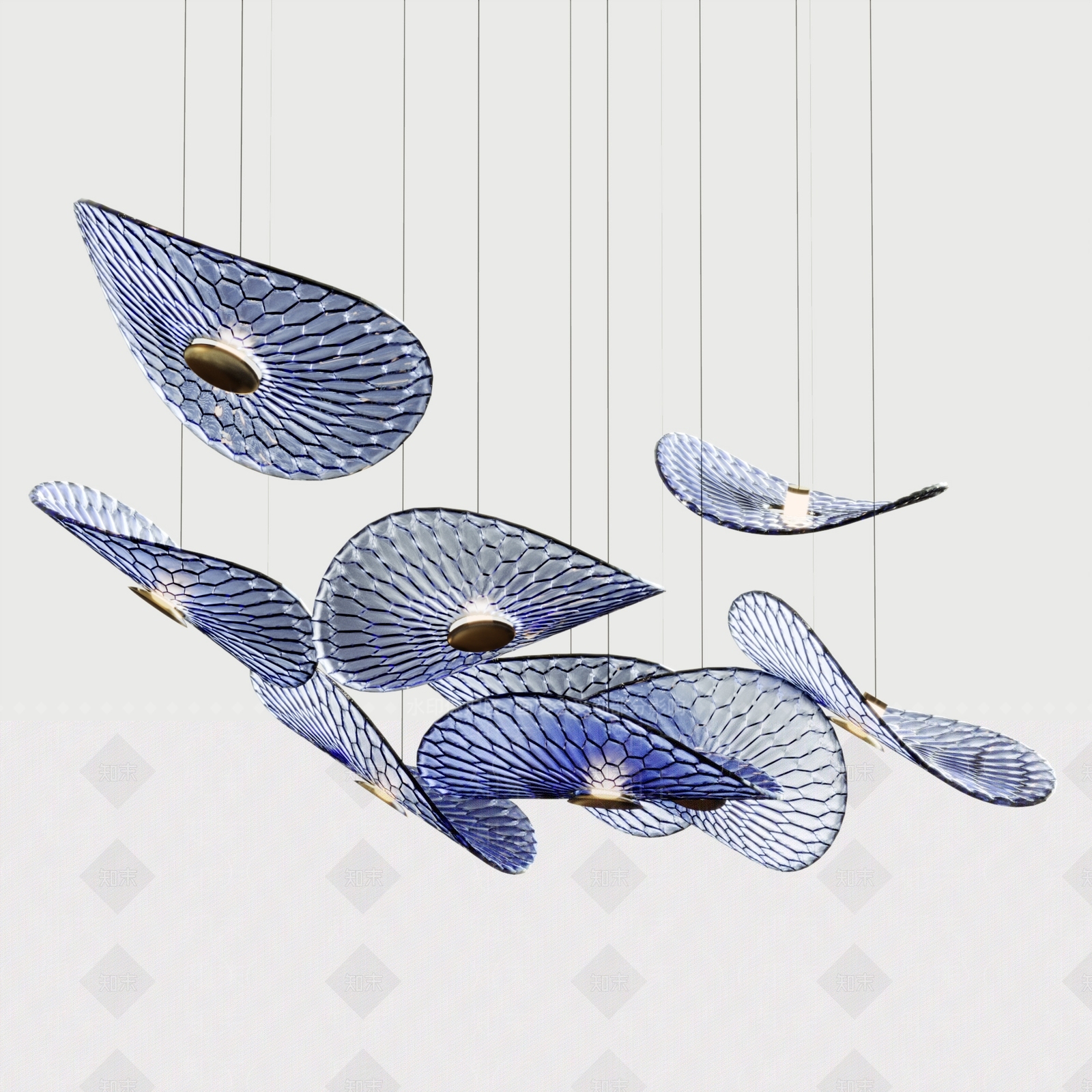 现代吊灯3D模型下载【ID:1188328469】
