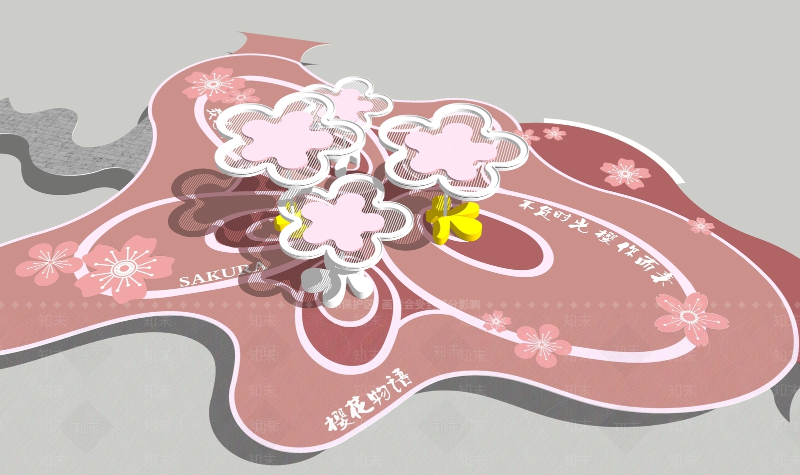 现代亭子SU模型下载【ID:1188328509】