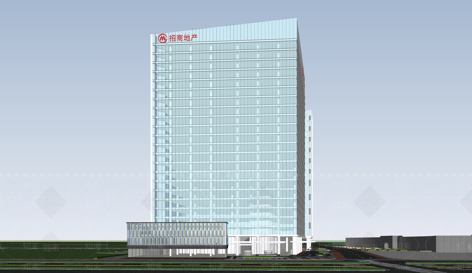 现代办公楼SU模型下载【ID:1188330149】