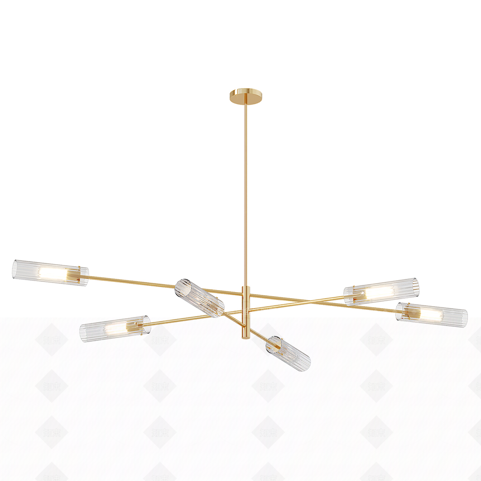 现代极简吊灯3D模型下载【ID:1188333382】