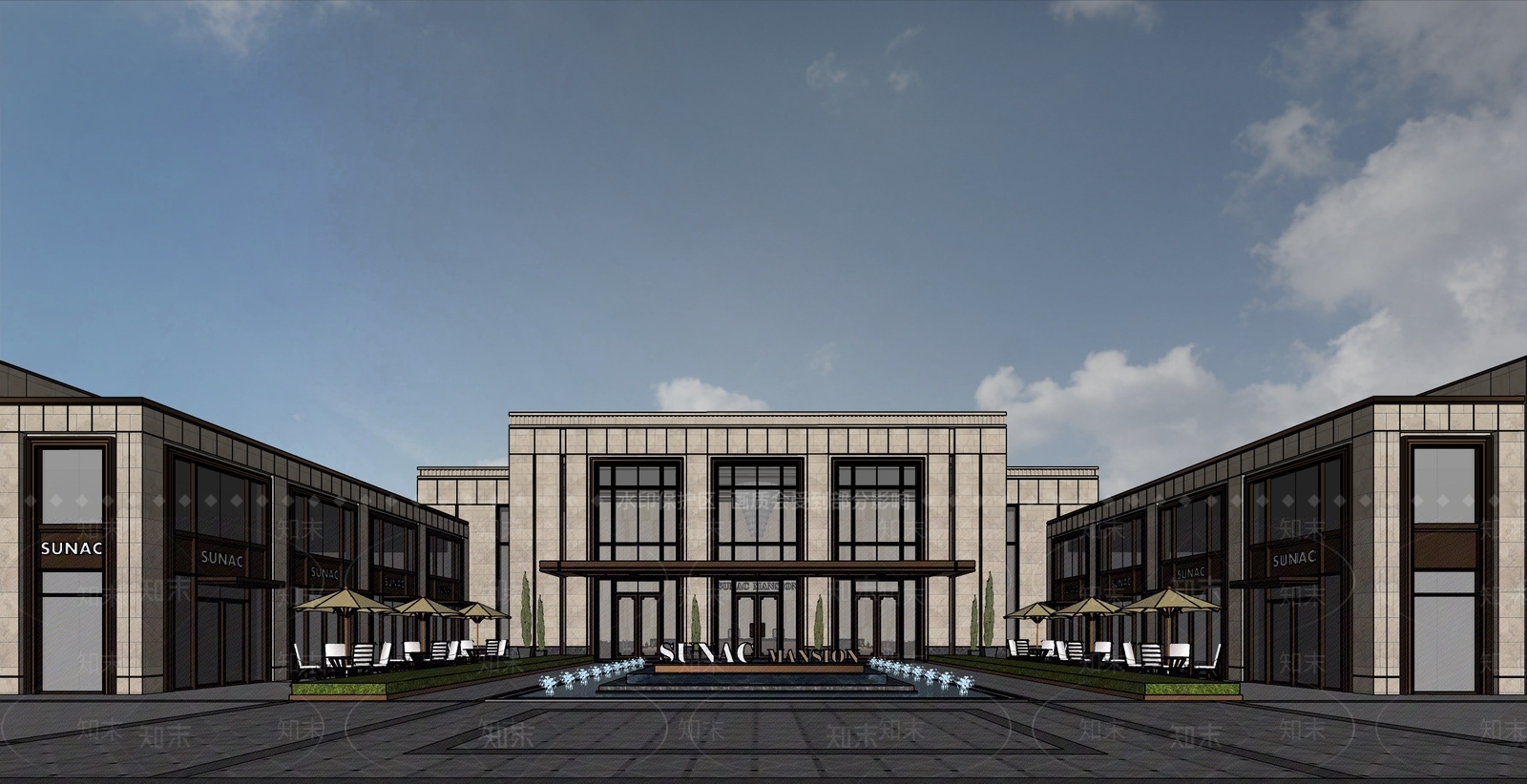 简约其他商业建筑SU模型下载【ID:1188335789】