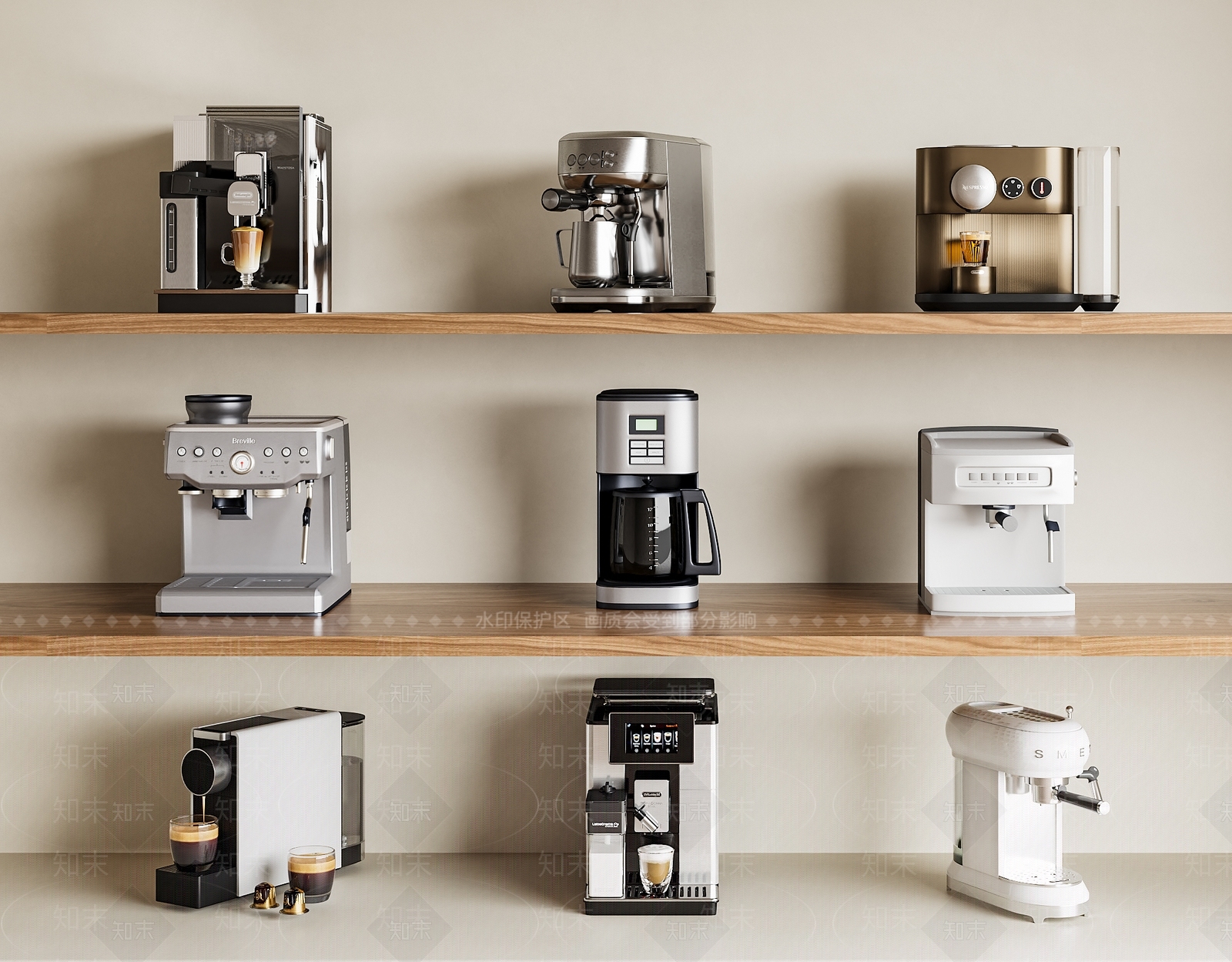 咖啡机3D模型下载【ID:1188340851】