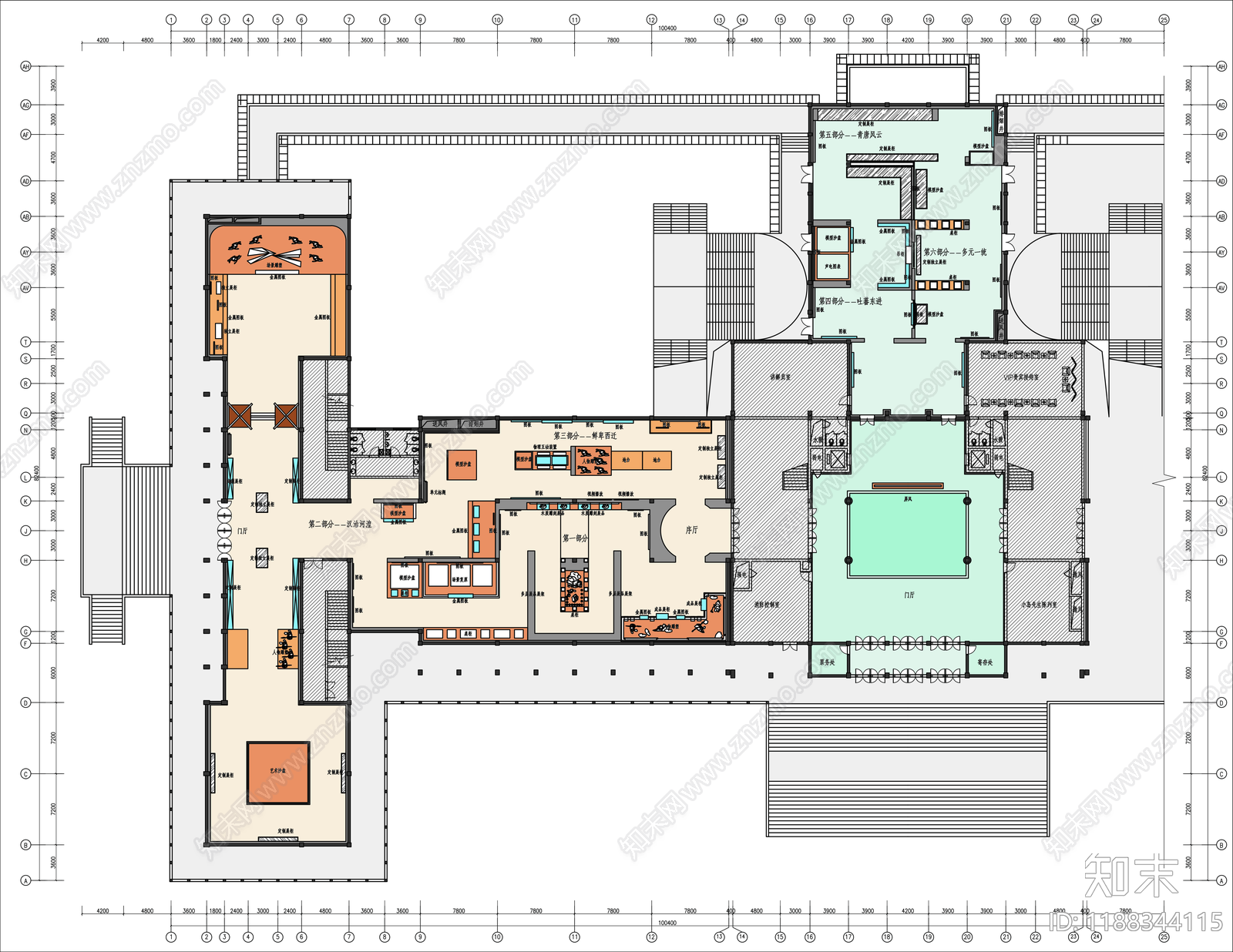 文化展厅施工图下载【ID:1188344115】