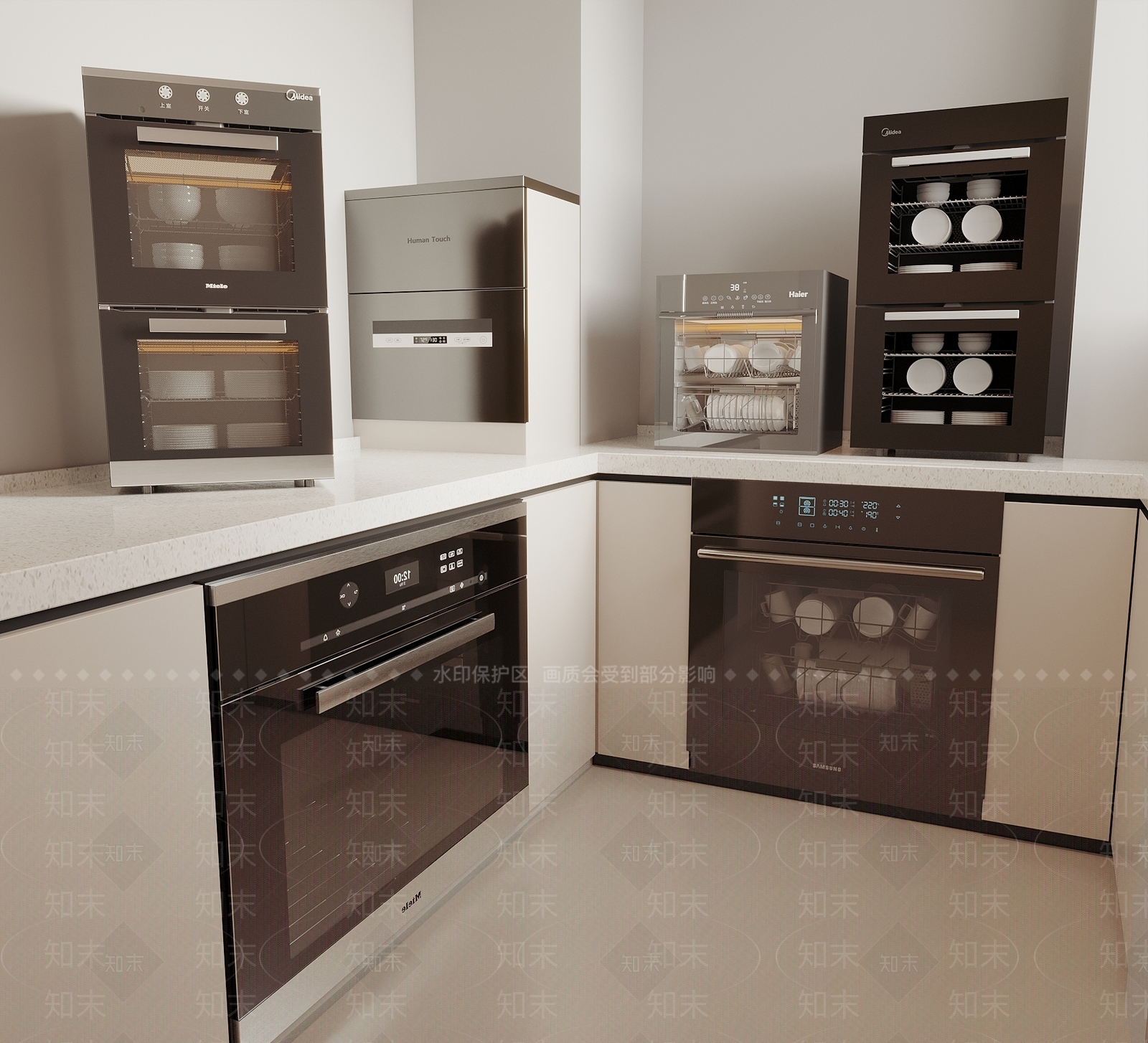 洗碗机SU模型下载【ID:1188346790】