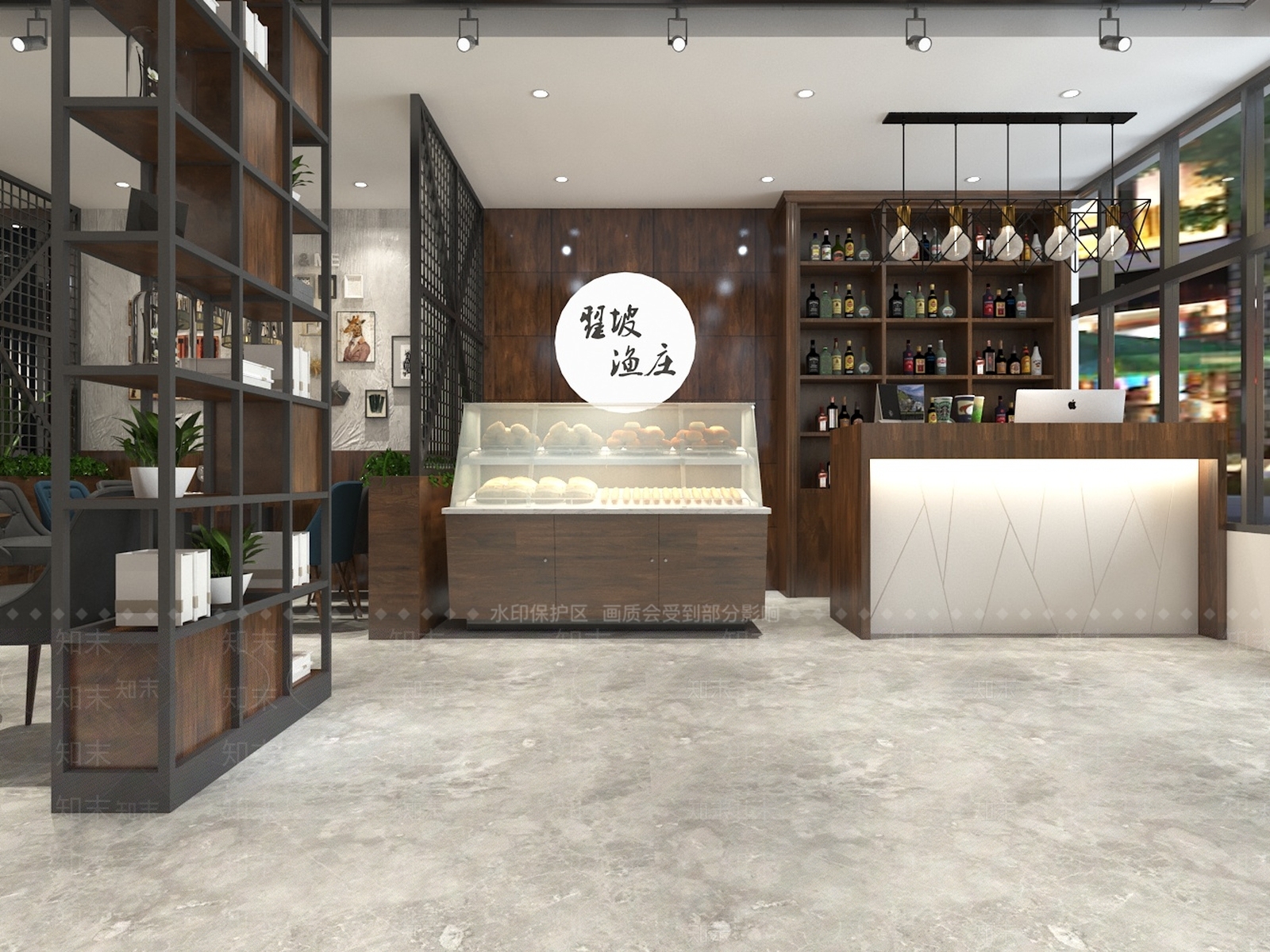 新中式中式中餐厅3D模型下载【ID:1188360824】