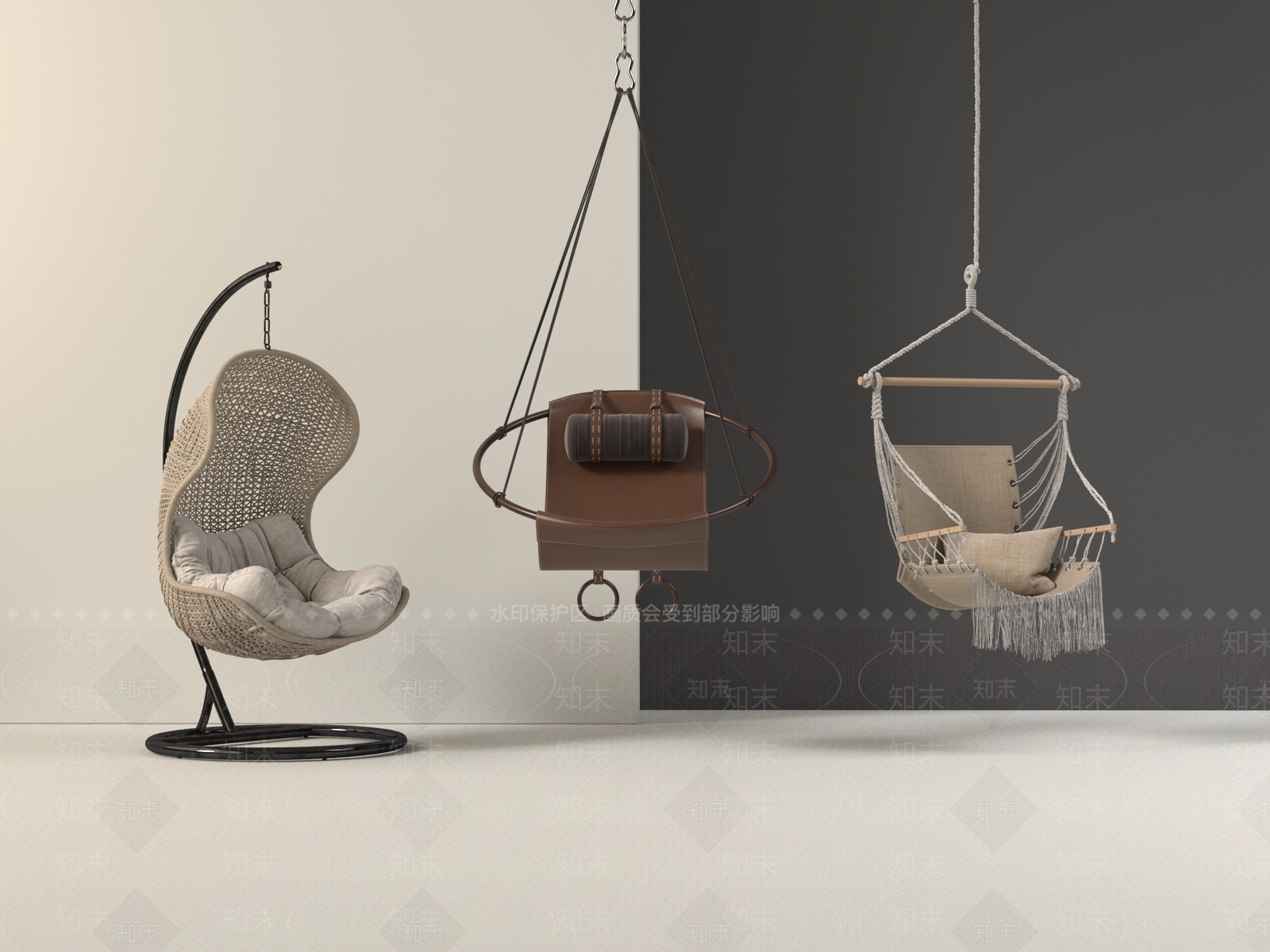 吊椅3D模型下载【ID:1188366684】