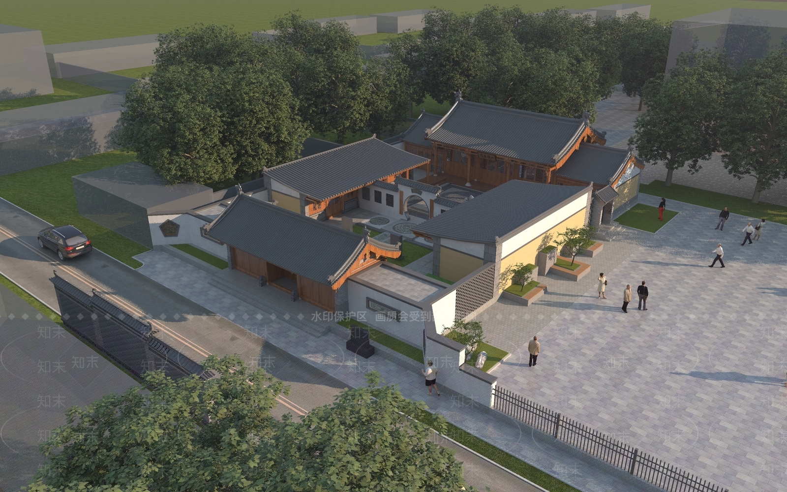 中式新中式古建3D模型下载【ID:1188371595】