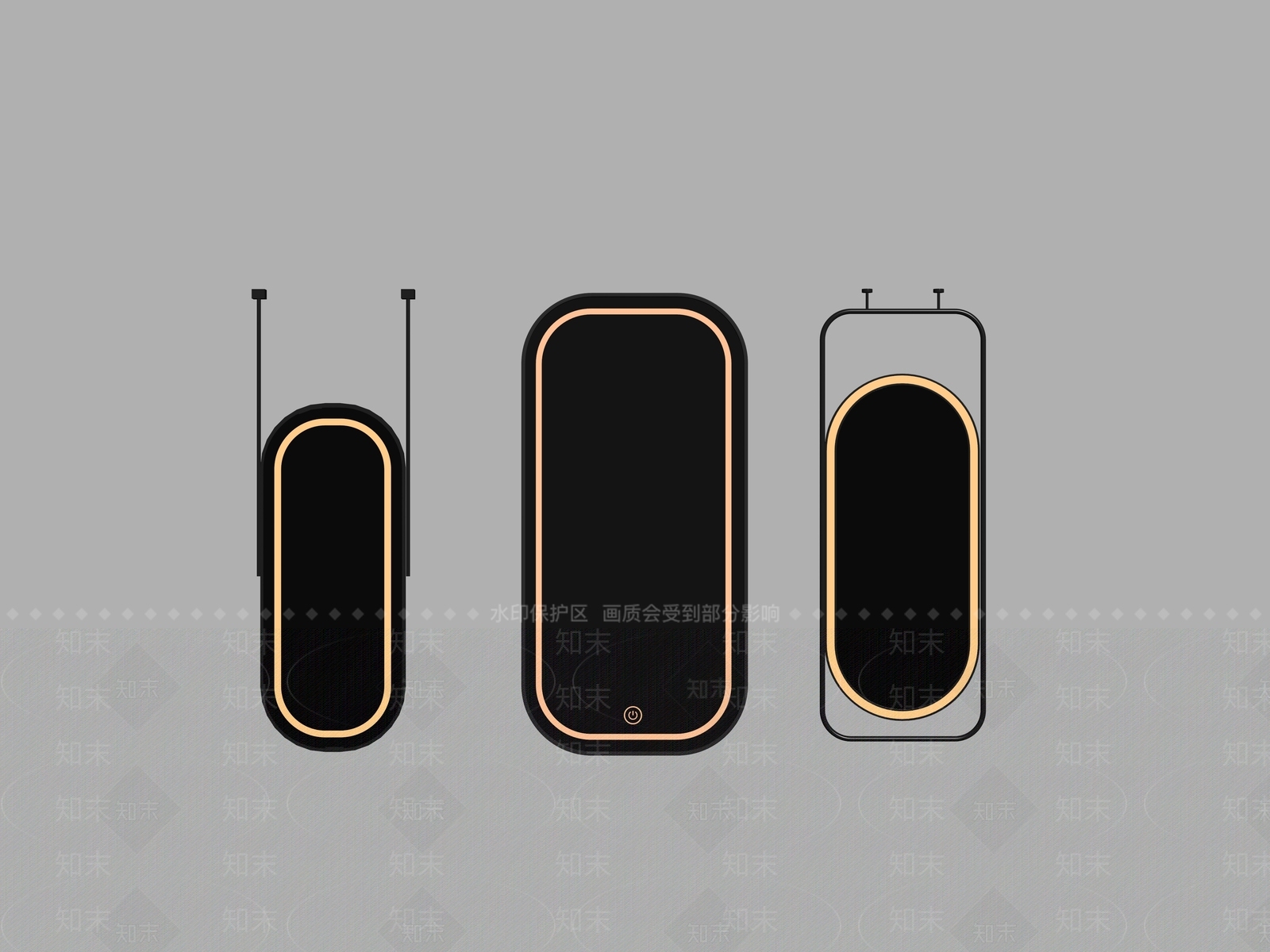 现代镜子SU模型下载【ID:1188379956】