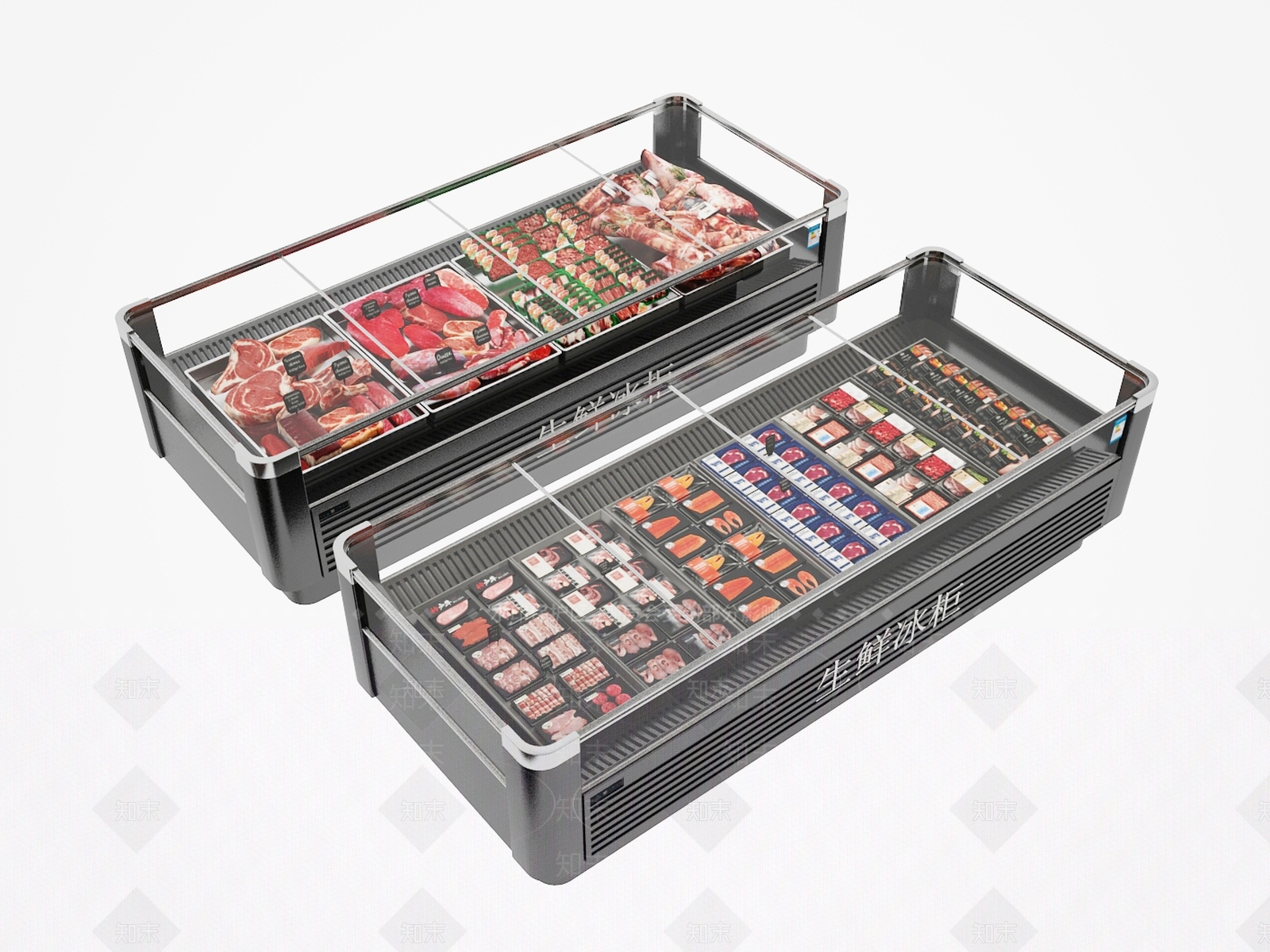 冰柜SU模型下载【ID:1188382049】